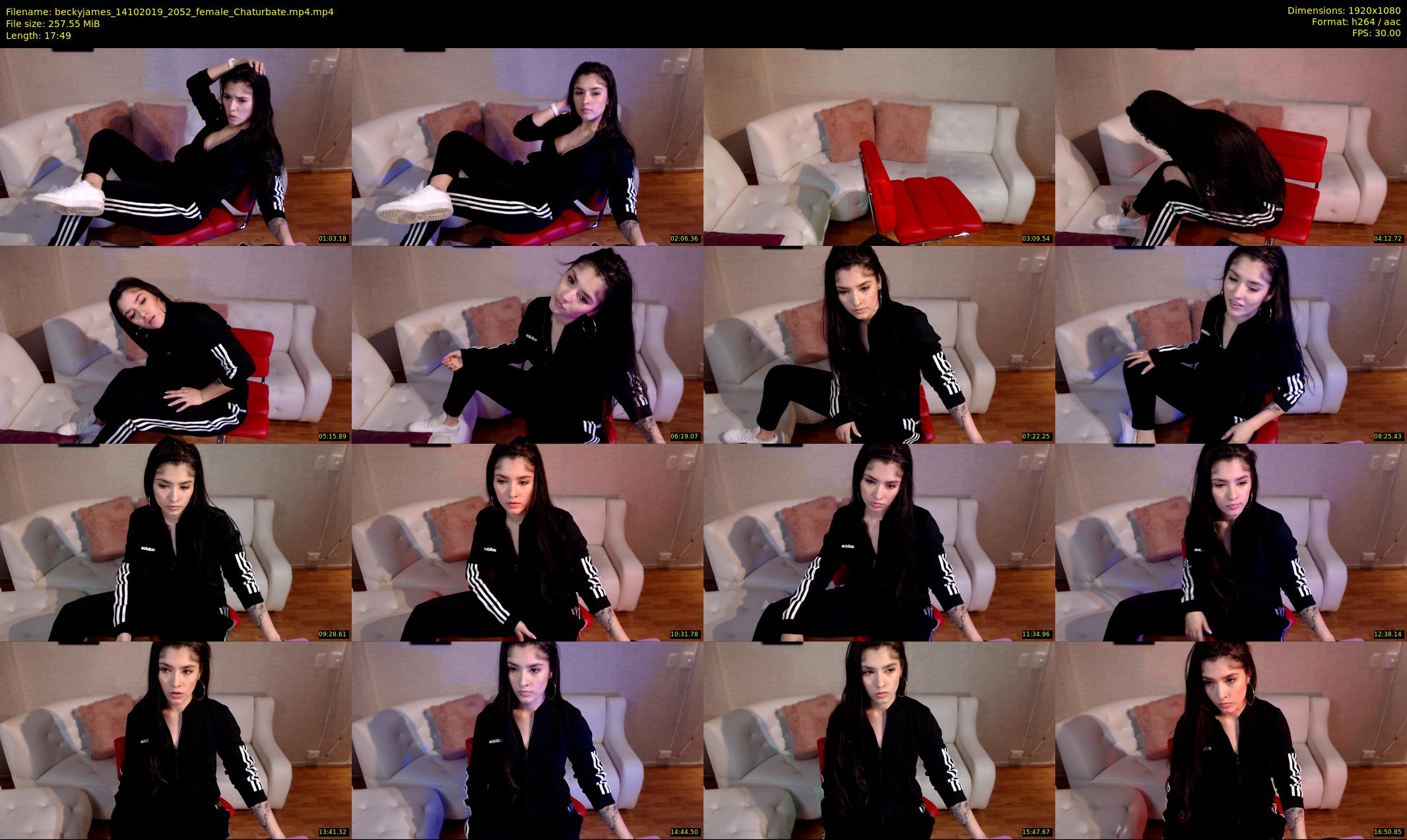 beckyjames — 18 minute Chaturbate female cam show recording, 1080p, Oct 14, 2019