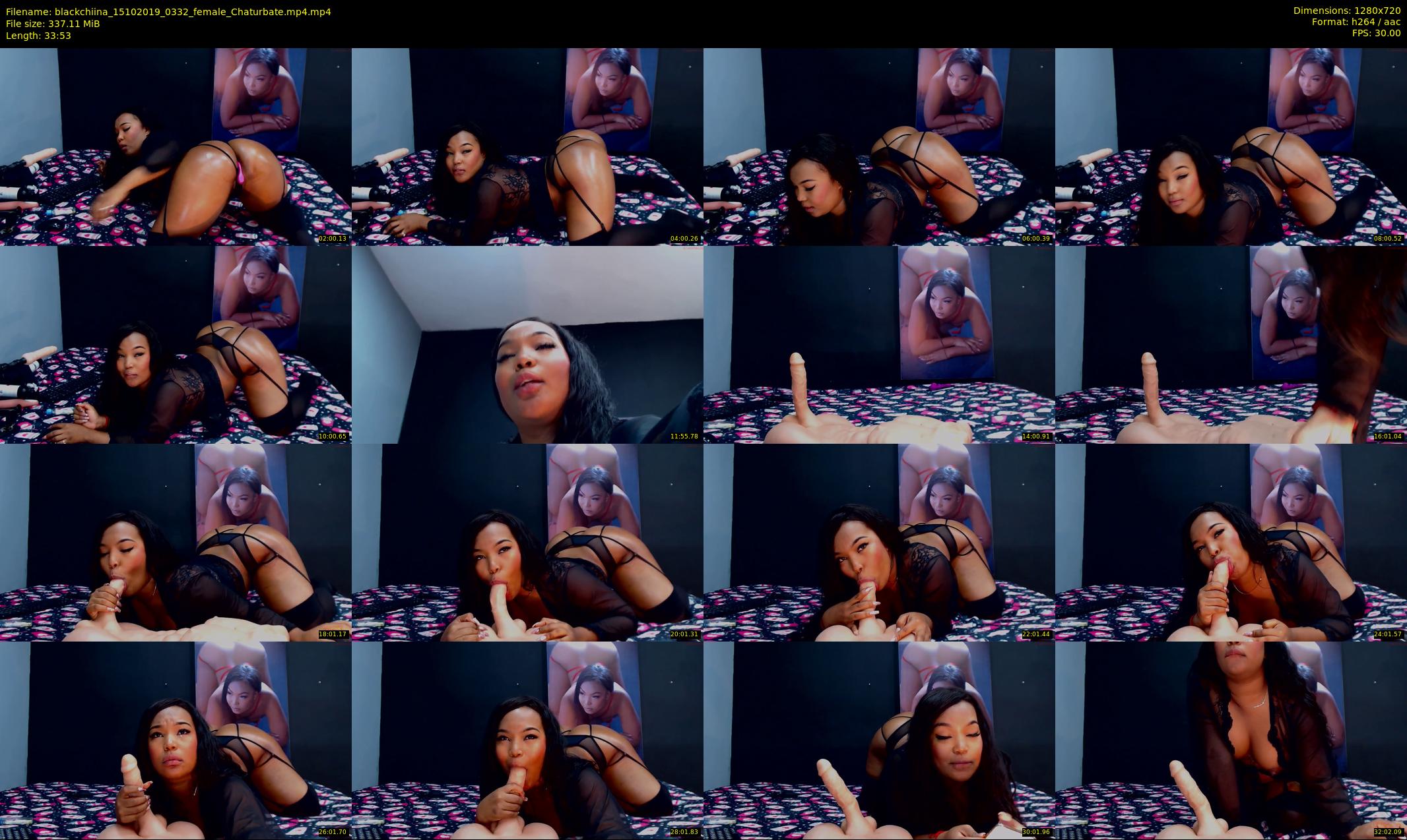 blackchiina — 34 minute Chaturbate female cam show recording, 720p, Oct 15, 2019