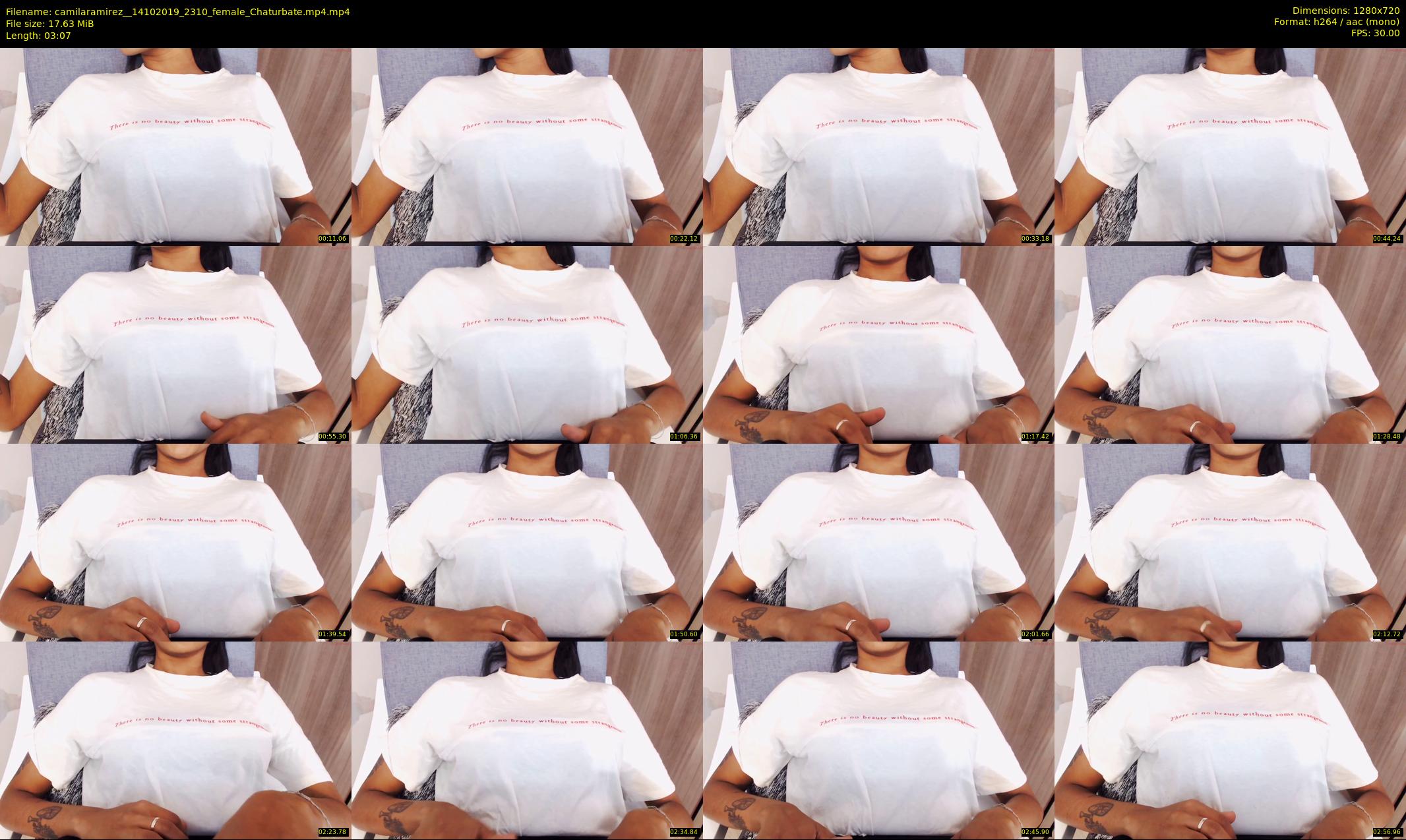 camilaramirez_ — 4 minute Chaturbate female cam show recording, 720p, Oct 14, 2019