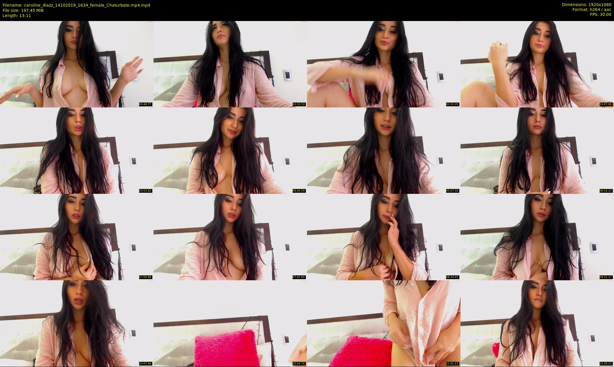 caroline_diazz — 14 minute Chaturbate female cam show recording, 1080p, Oct 14, 2019