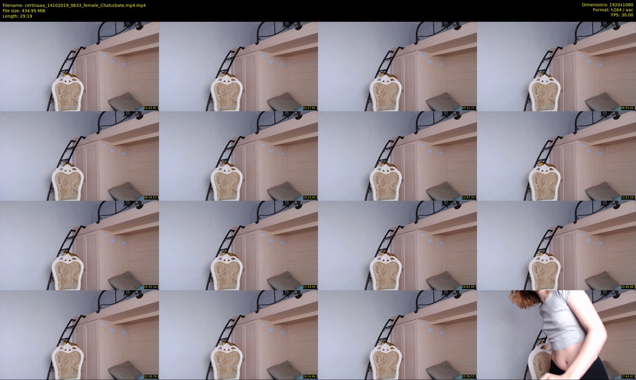 certinaaa — 30 minute Chaturbate female cam show recording, 1080p, Oct 14, 2019