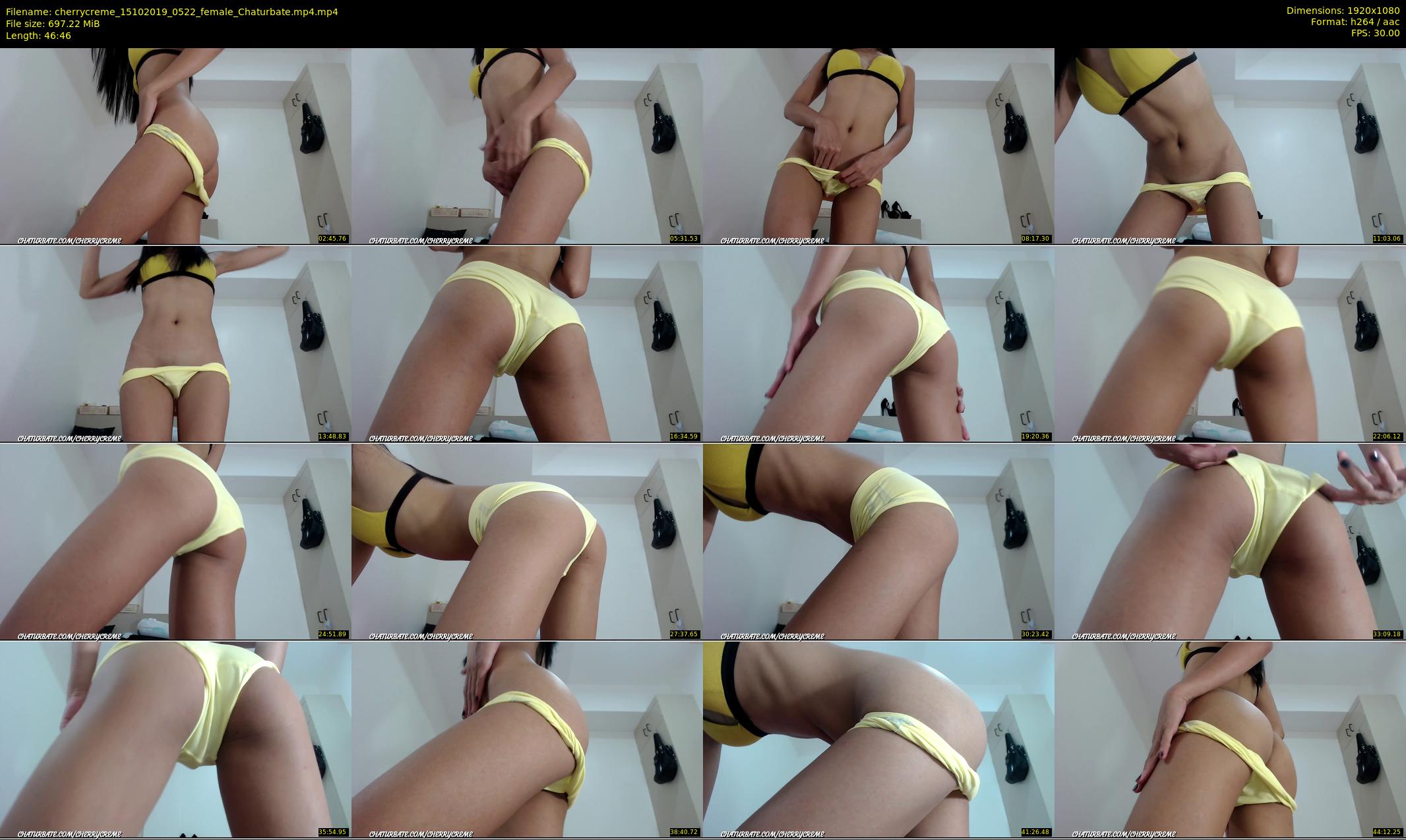 cherrycreme — 47 minute Chaturbate female cam show recording, 1080p, Oct 15, 2019