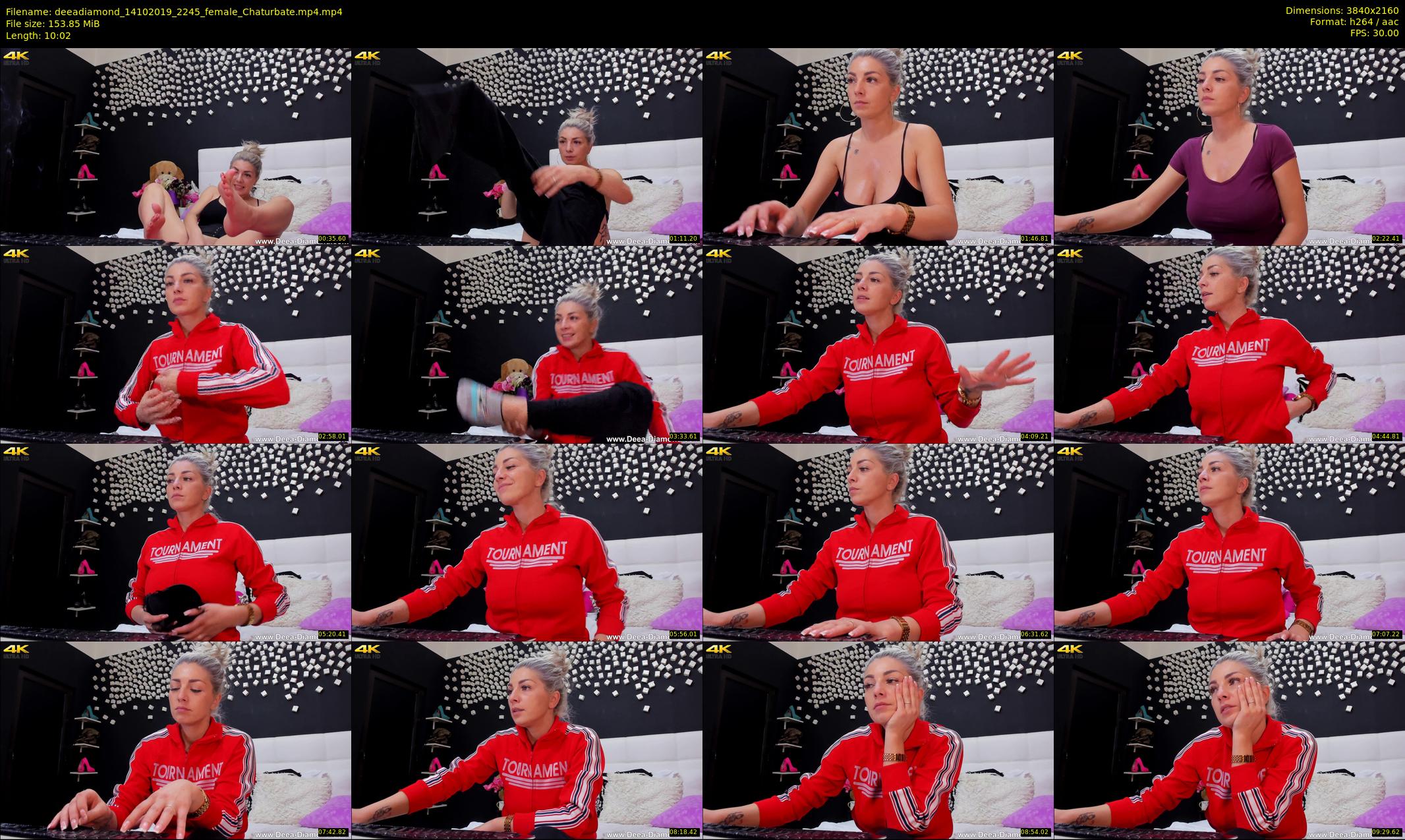 deeadiamond — 11 minute Chaturbate female cam show recording, 4K, Oct 14, 2019