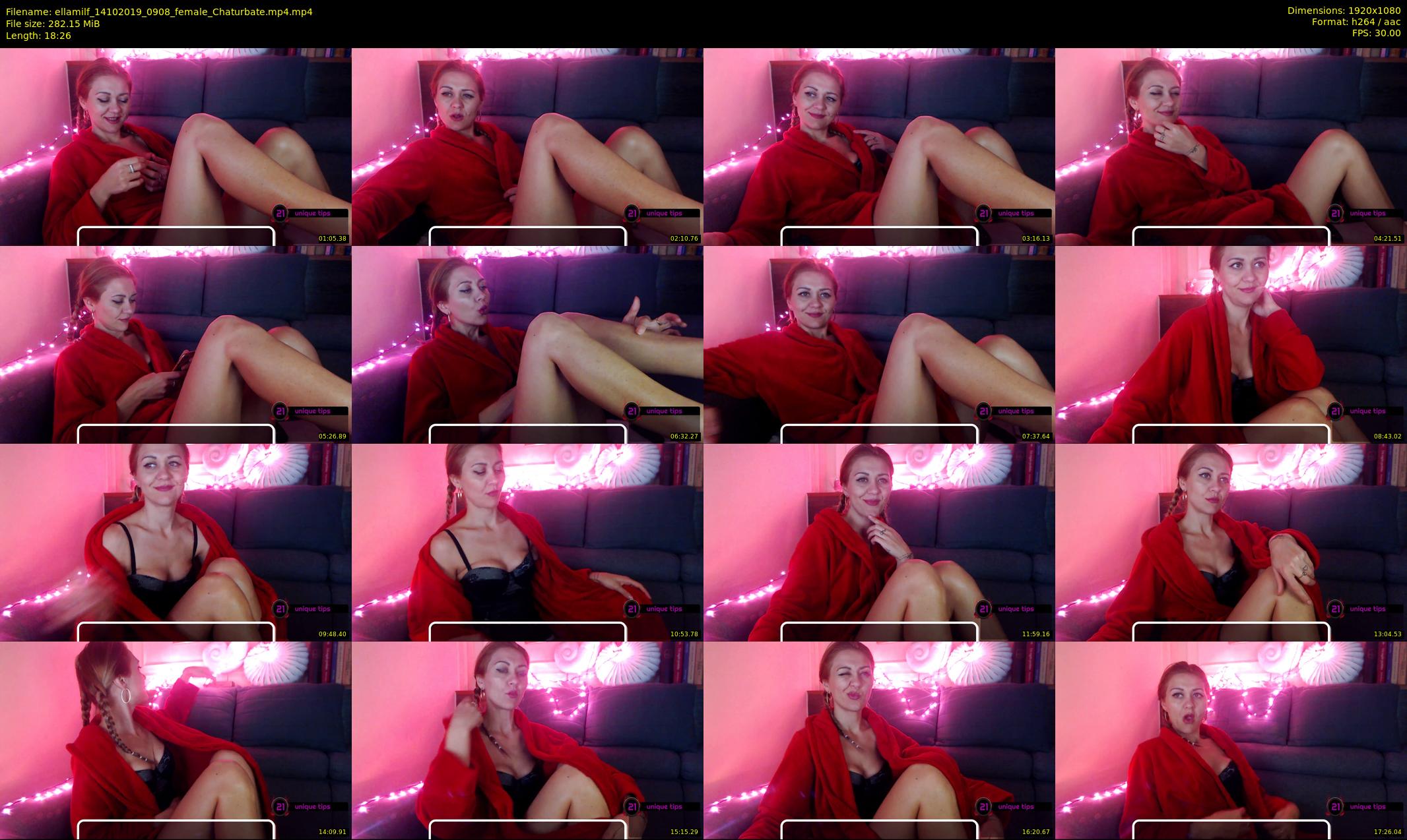 ellamilf — 19 minute Chaturbate female cam show recording, 1080p, Oct 14, 2019