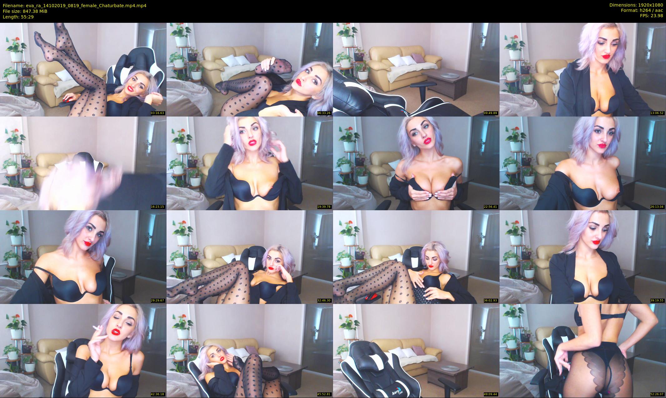 eva_ra — 56 minute Chaturbate female cam show recording, 1080p, Oct 14, 2019