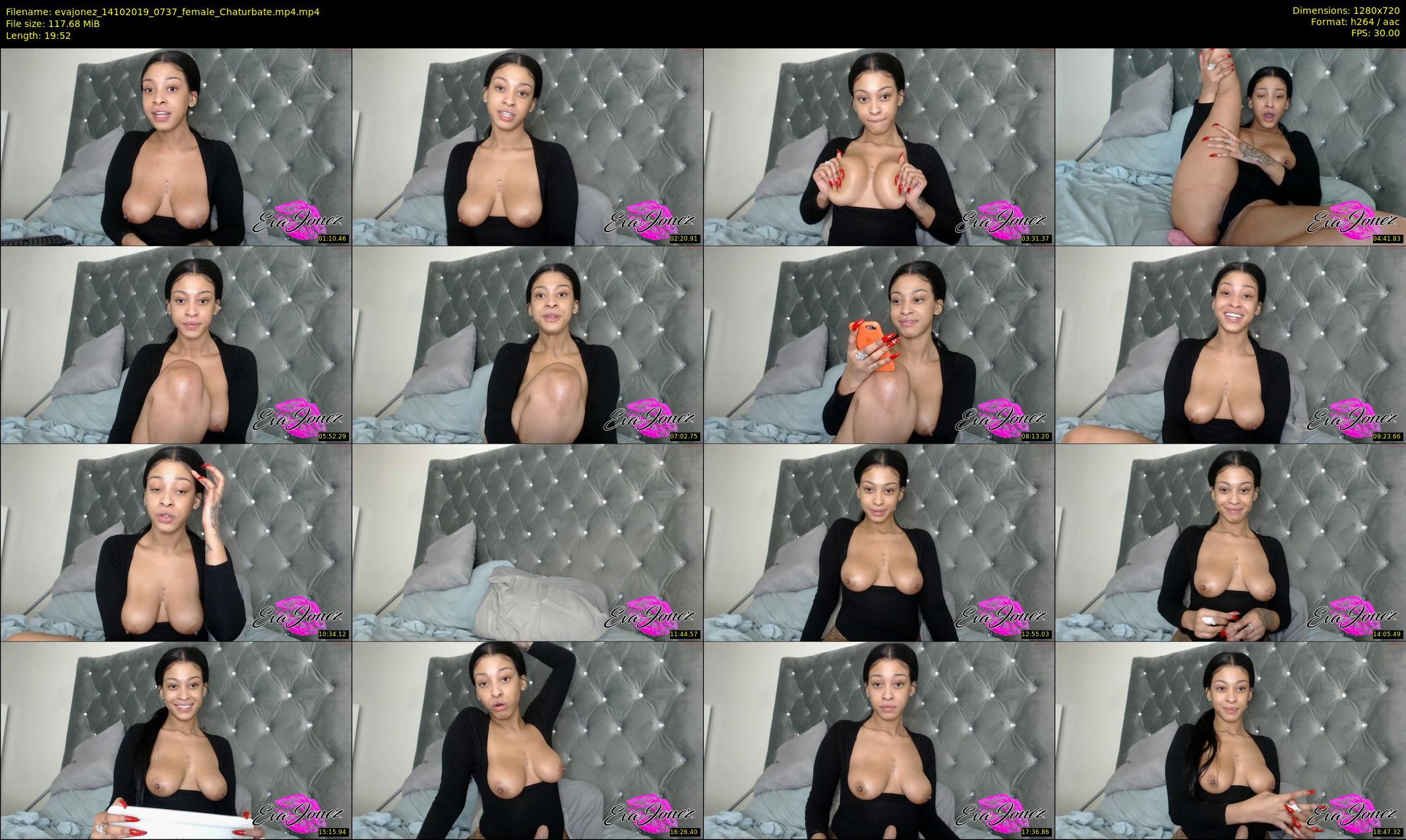 evajonez — 20 minute Chaturbate female cam show recording, 720p, Oct 14, 2019