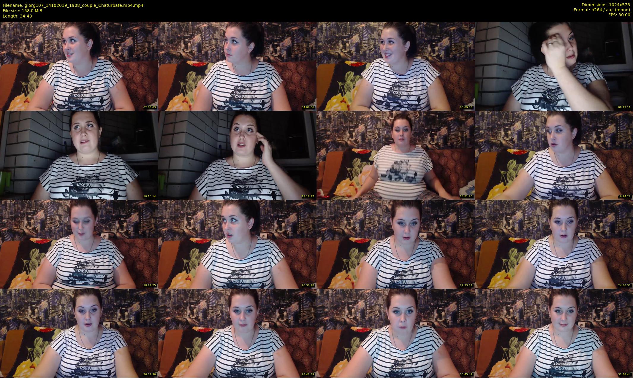 giorg107 — 35 minute Chaturbate couple cam show recording, 480p, Oct 14, 2019