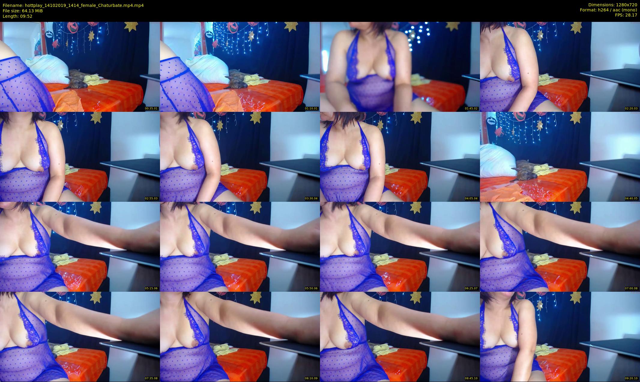 hottplay — 10 minute Chaturbate female cam show recording, 720p, Oct 14, 2019