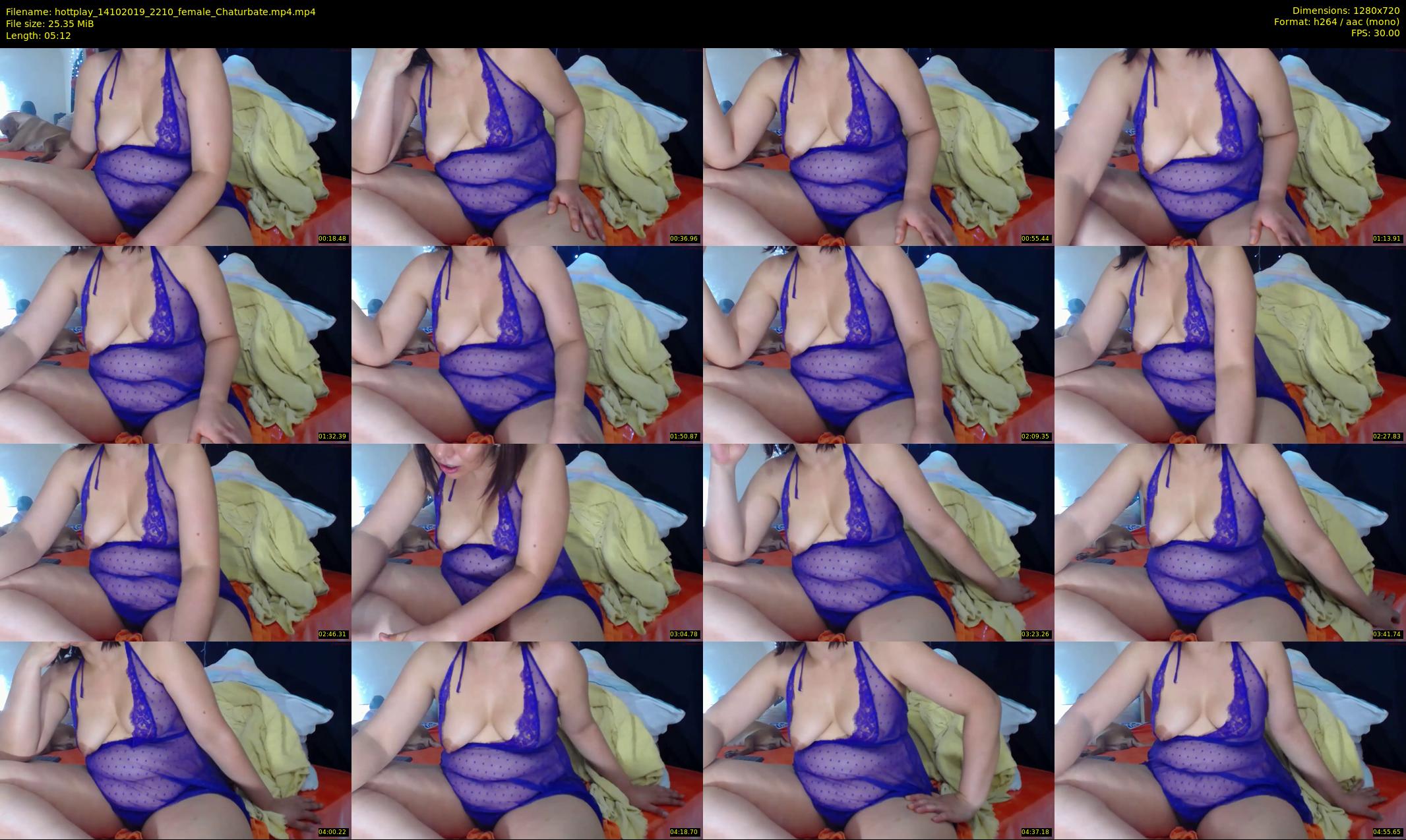 hottplay — 6 minute Chaturbate female cam show recording, 720p, Oct 14, 2019