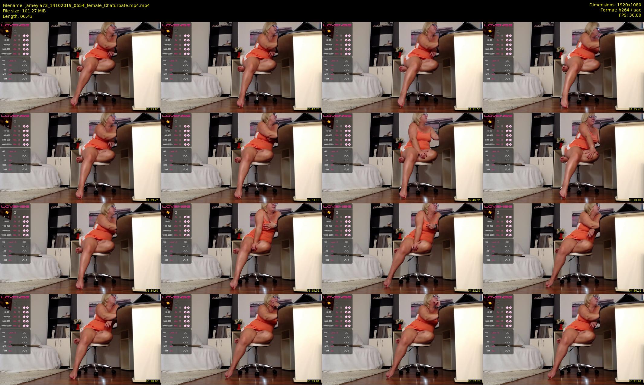jameyla73 — 7 minute Chaturbate female cam show recording, 1080p, Oct 14, 2019