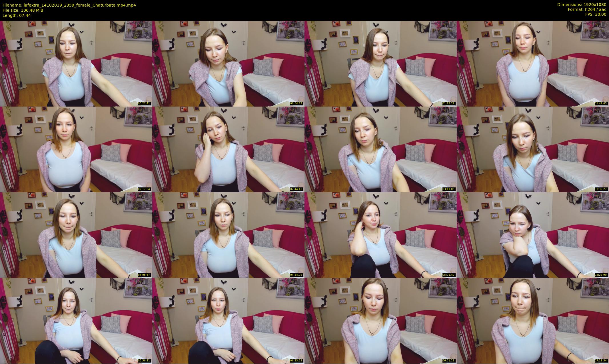 lafextra — 8 minute Chaturbate female cam show recording, 1080p, Oct 14, 2019