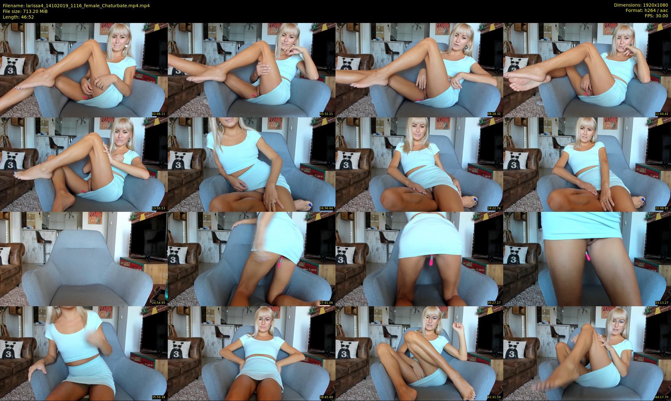 larissa4 — 47 minute Chaturbate female cam show recording, 1080p, Oct 14, 2019