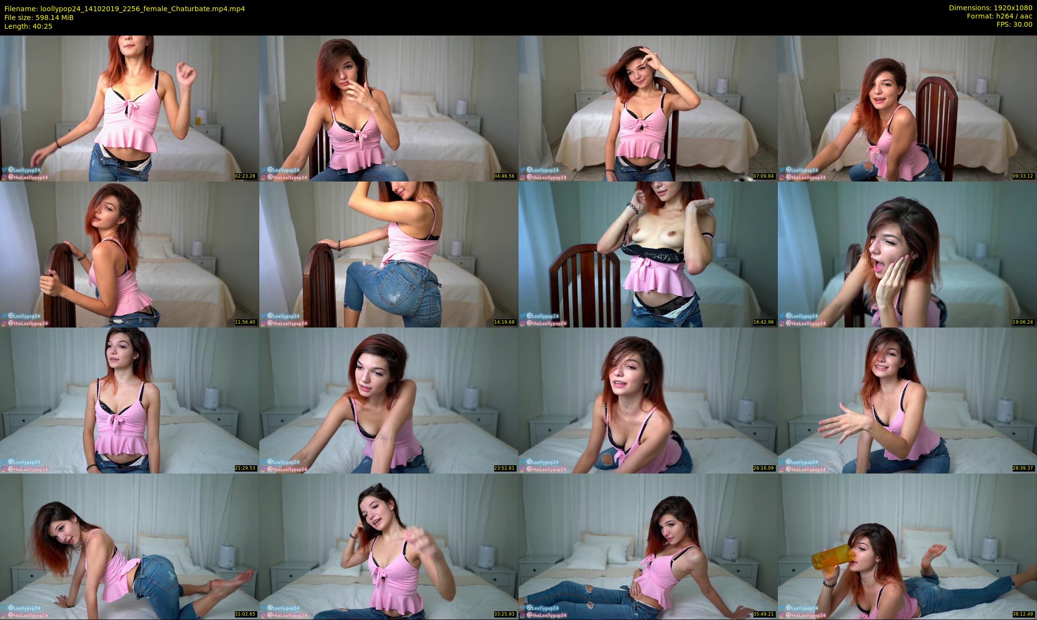 loollypop24 — 41 minute Chaturbate female cam show recording, 1080p, Oct 14, 2019