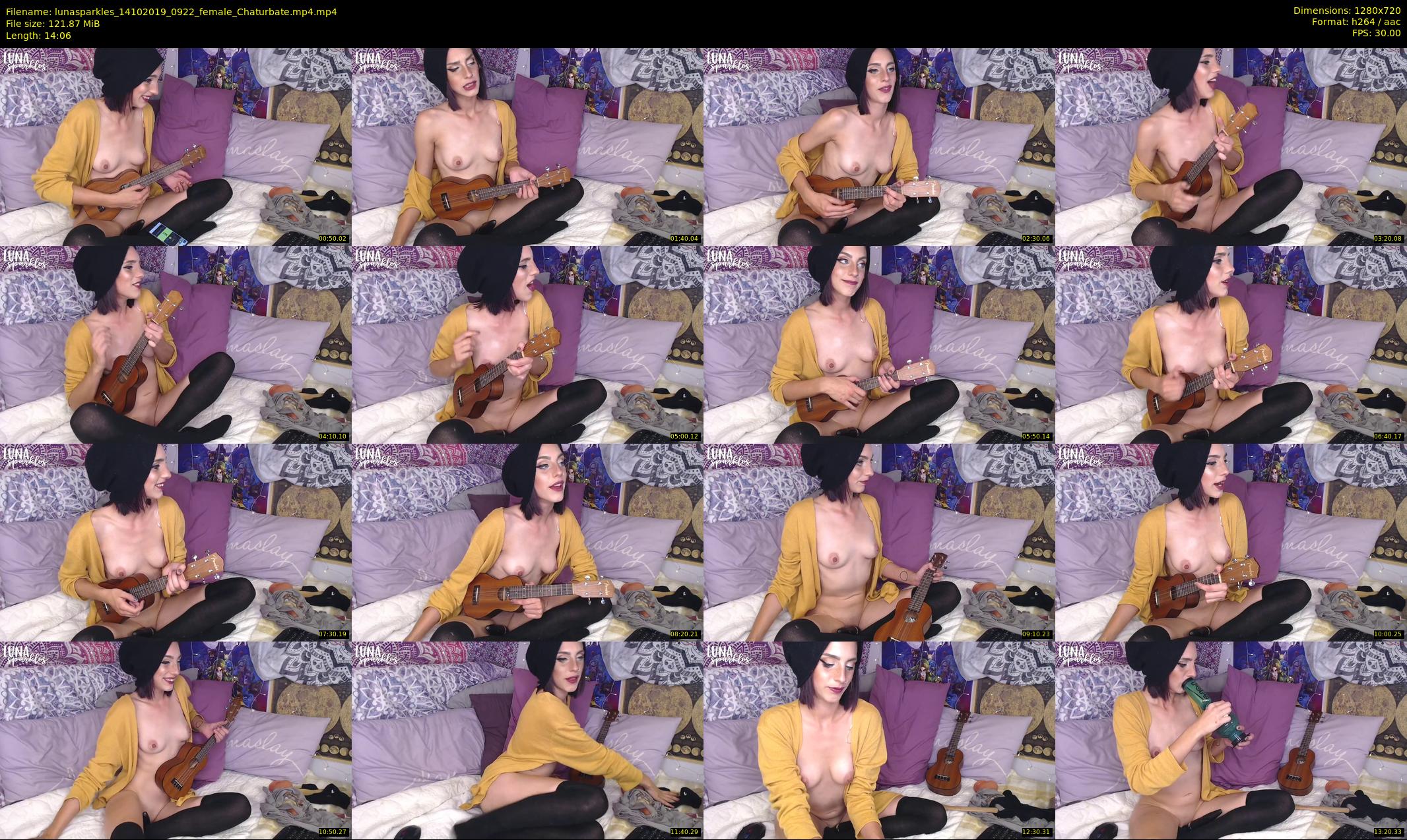 lunasparkles — 15 minute Chaturbate female cam show recording, 720p, Oct 14, 2019