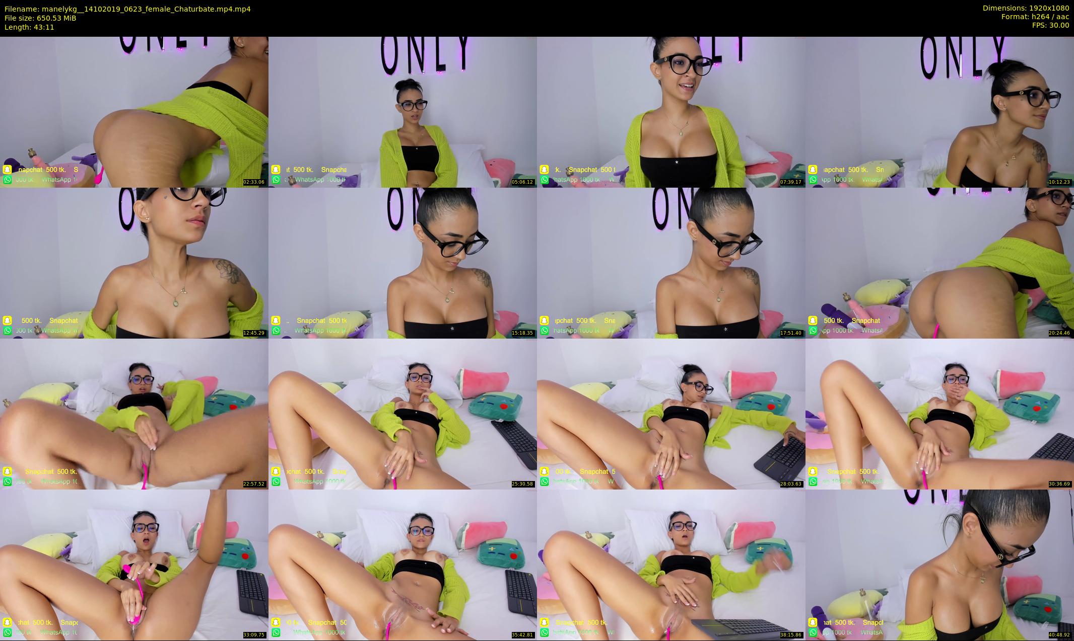 manelykg_ — 44 minute Chaturbate female cam show recording, 1080p, Oct 14, 2019