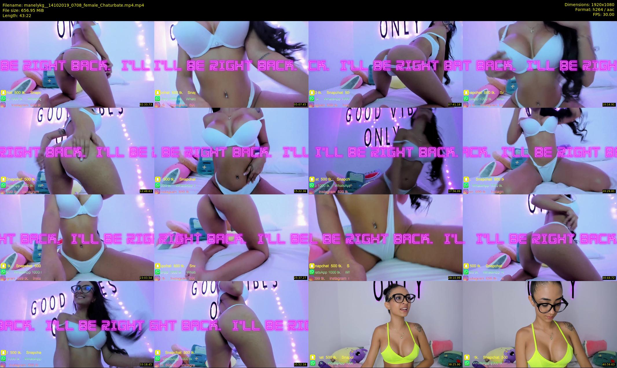 manelykg_ — 44 minute Chaturbate female cam show recording, 1080p, Oct 14, 2019