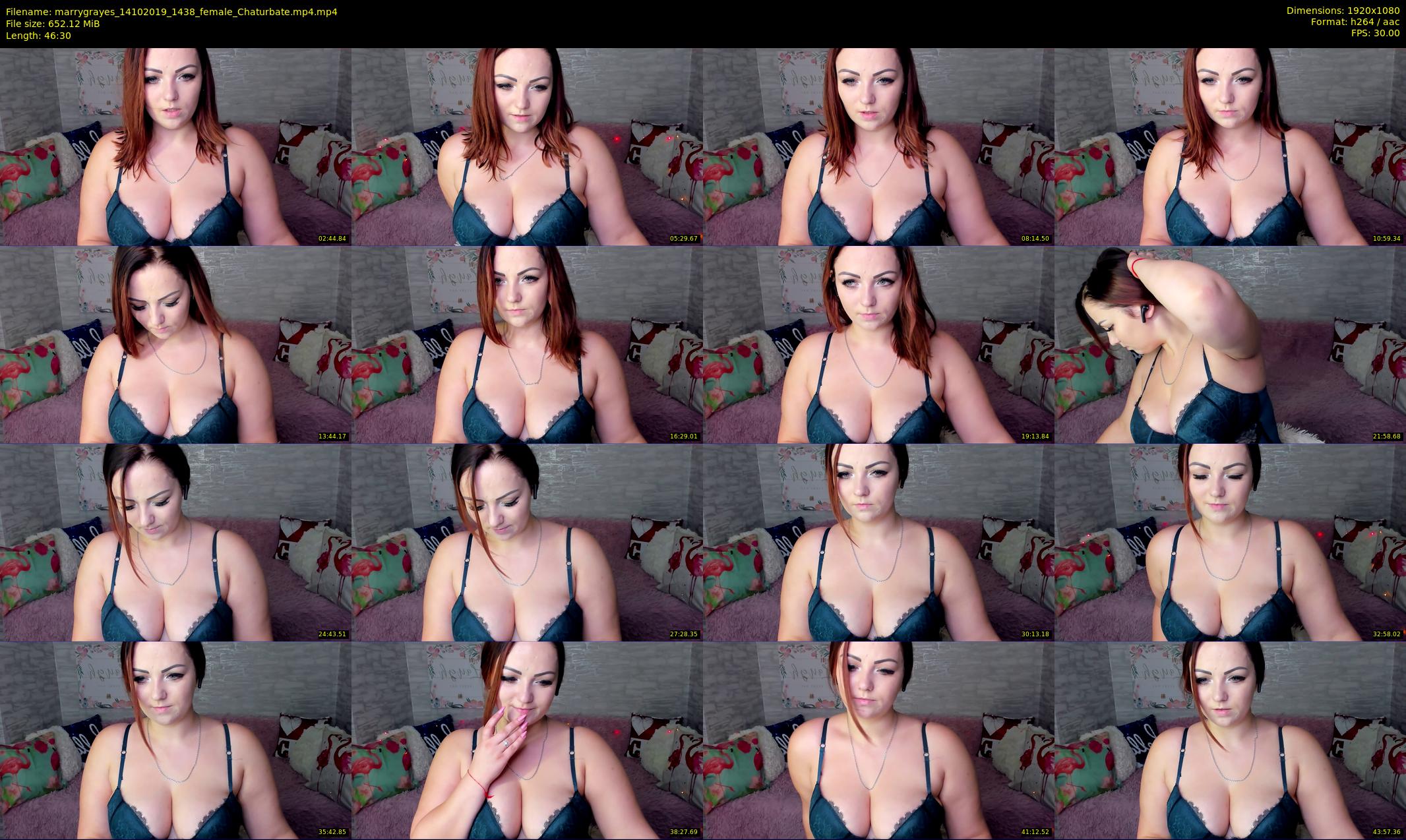 marrygrayes — 47 minute Chaturbate female cam show recording, 1080p, Oct 14, 2019