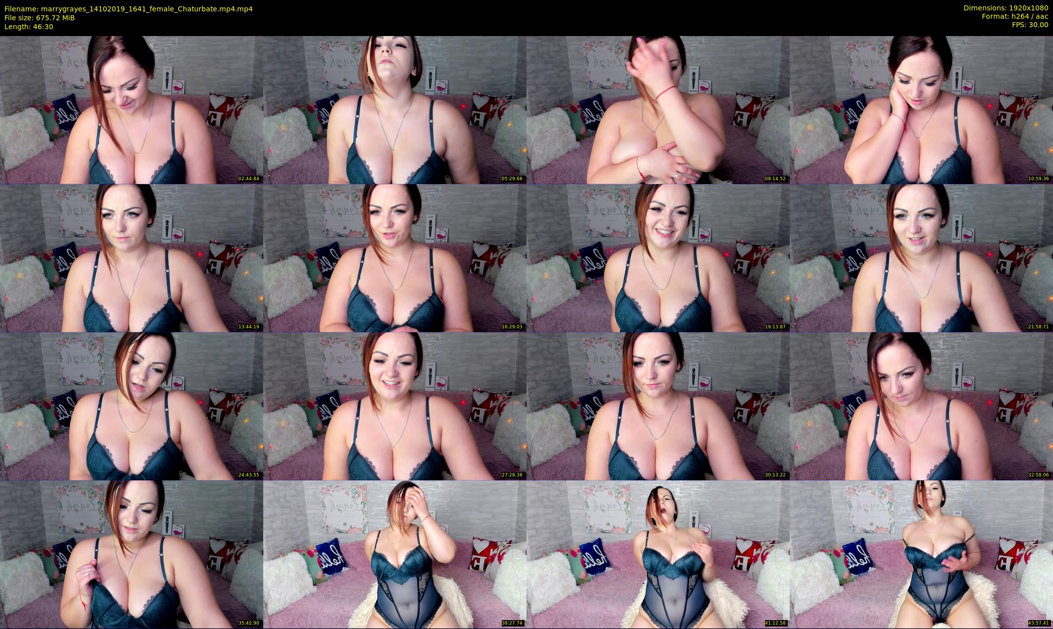 marrygrayes — 47 minute Chaturbate female cam show recording, 1080p, Oct 14, 2019