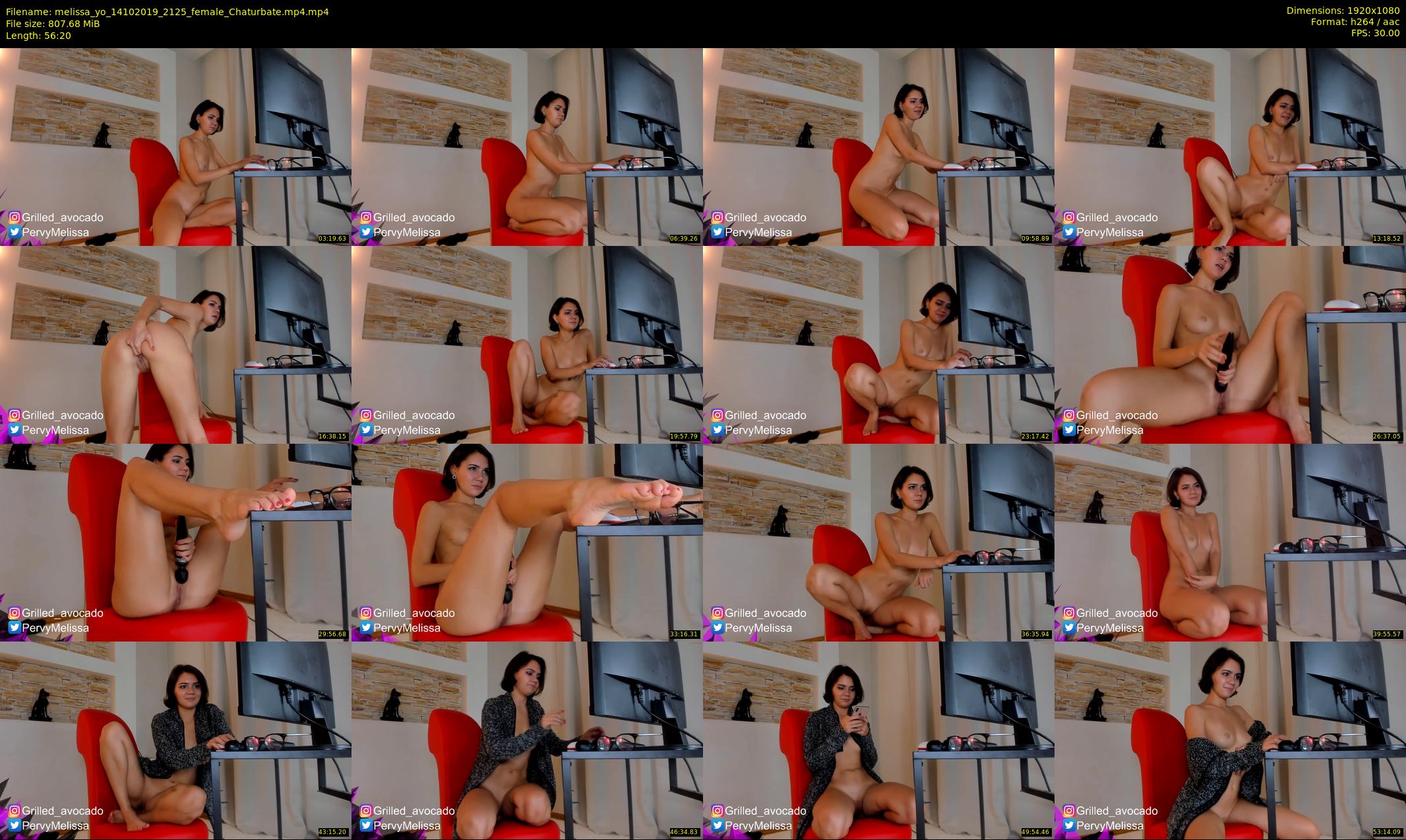 melissa_yo — 57 minute Chaturbate female cam show recording, 1080p, Oct 14, 2019