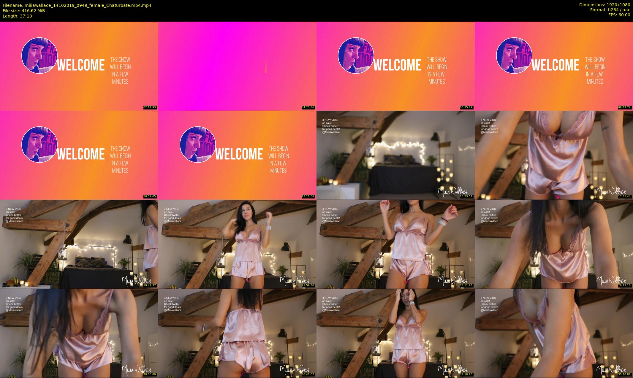 miiiawallace — 38 minute Chaturbate female cam show recording, 1080p, Oct 14, 2019