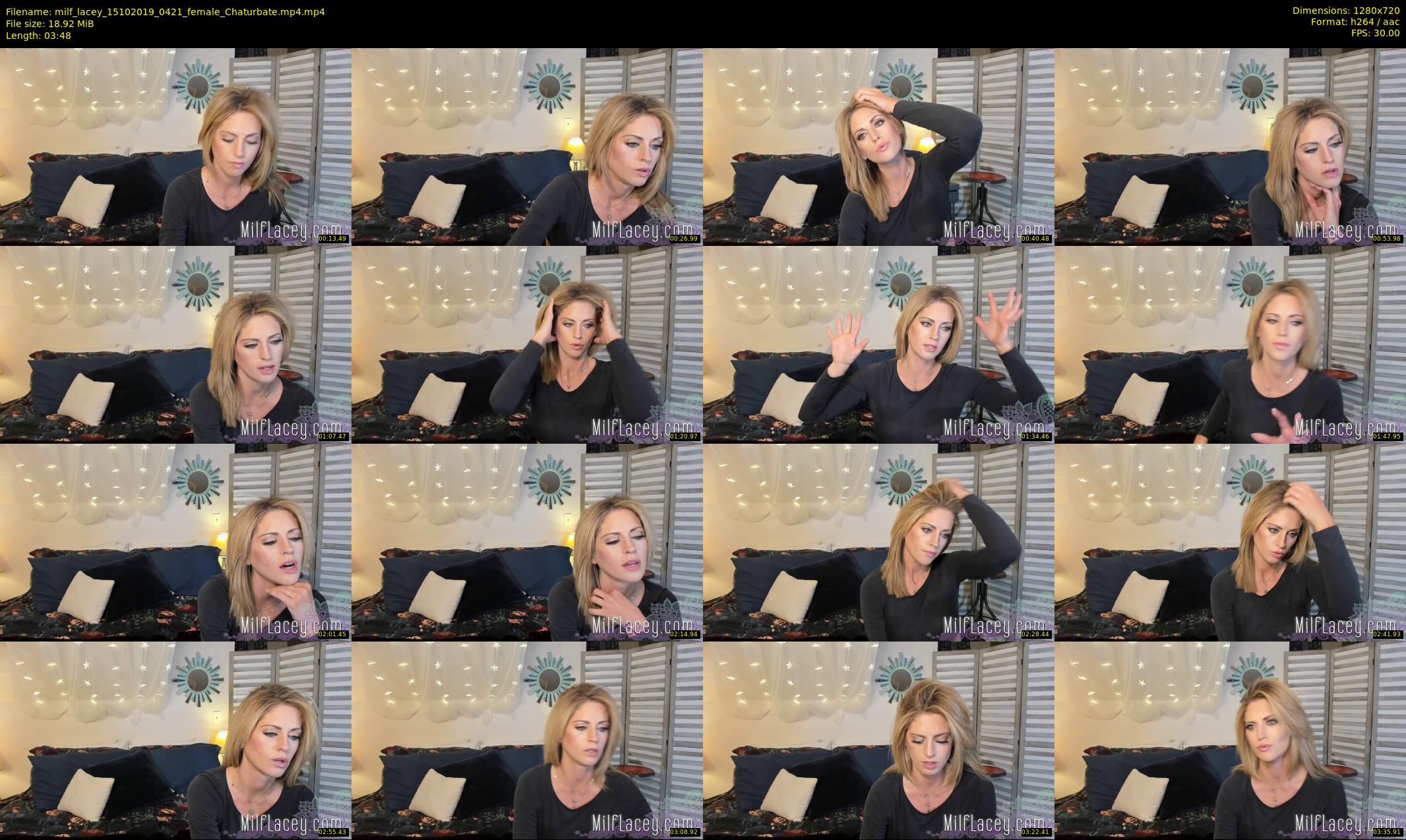 milf_lacey — 4 minute Chaturbate female cam show recording, 720p, Oct 15, 2019