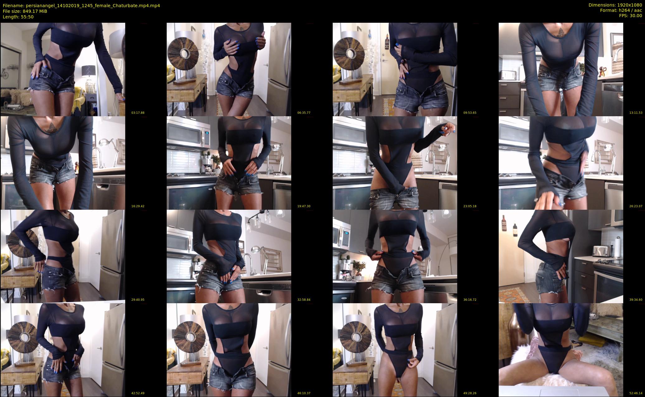 persianangel — 56 minute Chaturbate female cam show recording, 1080p, Oct 14, 2019