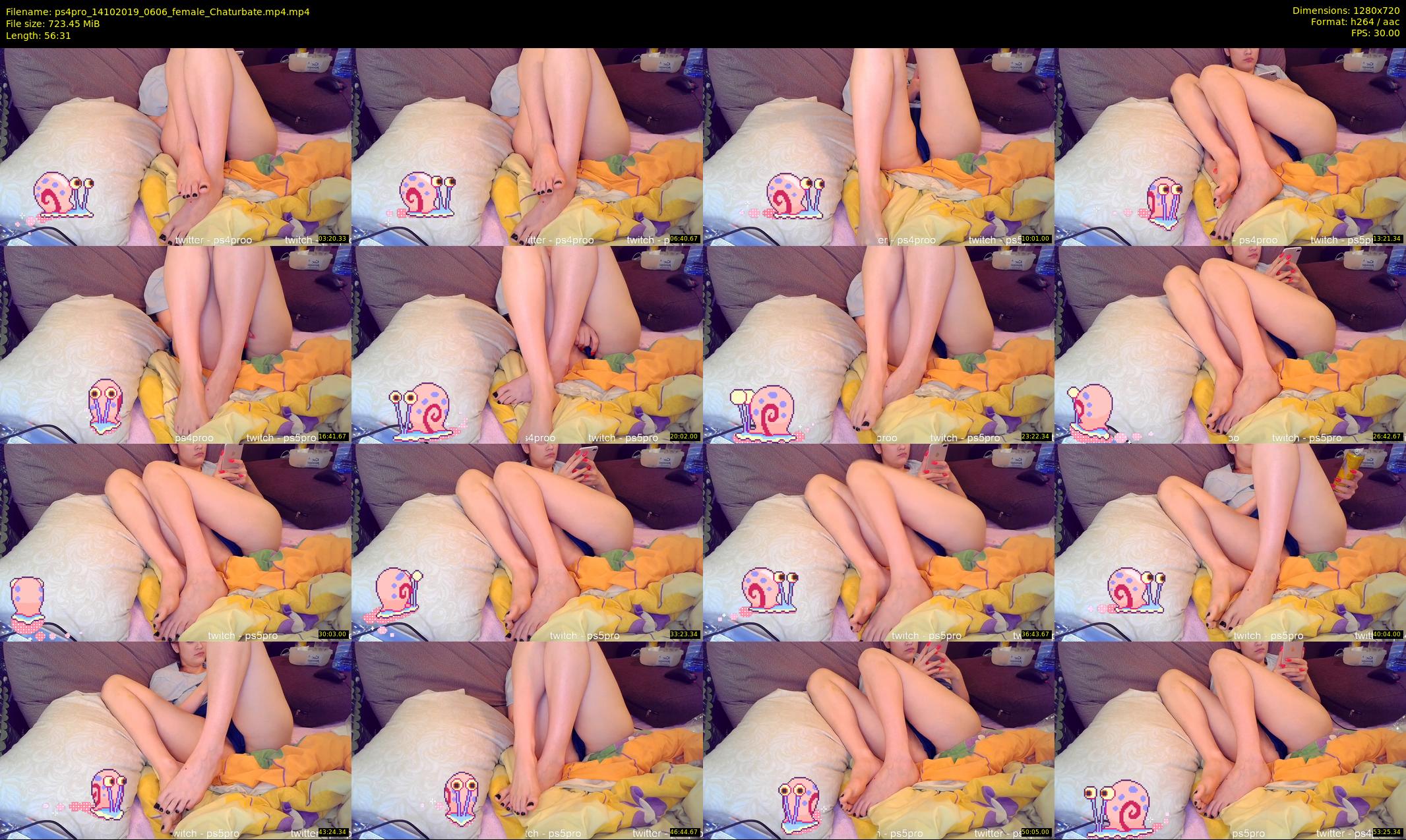 ps4pro — 57 minute Chaturbate female cam show recording, 720p, Oct 14, 2019