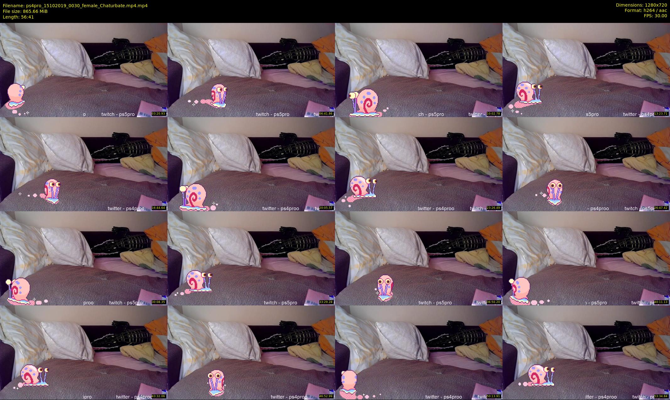 ps4pro — 57 minute Chaturbate female cam show recording, 720p, Oct 15, 2019