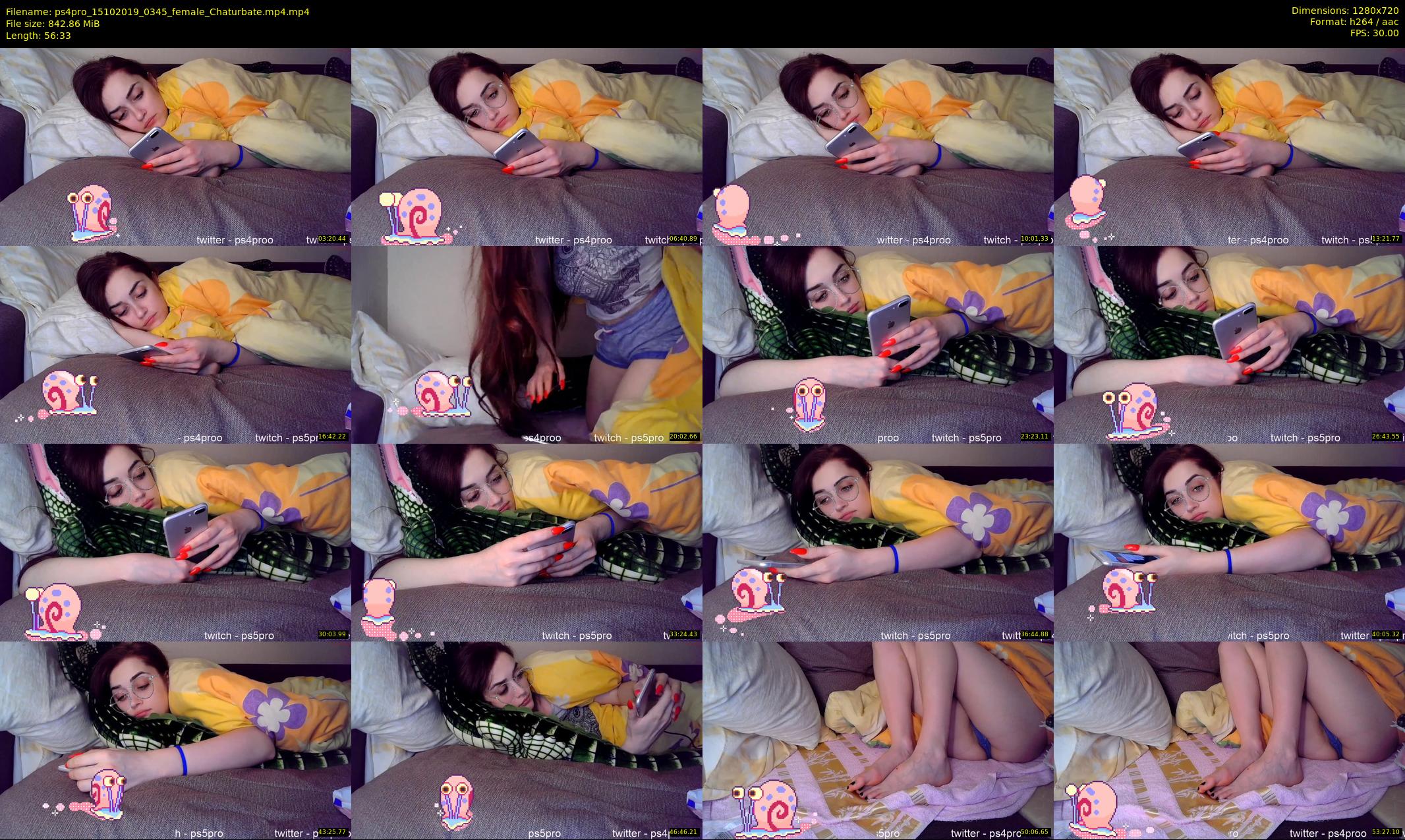 ps4pro — 57 minute Chaturbate female cam show recording, 720p, Oct 15, 2019