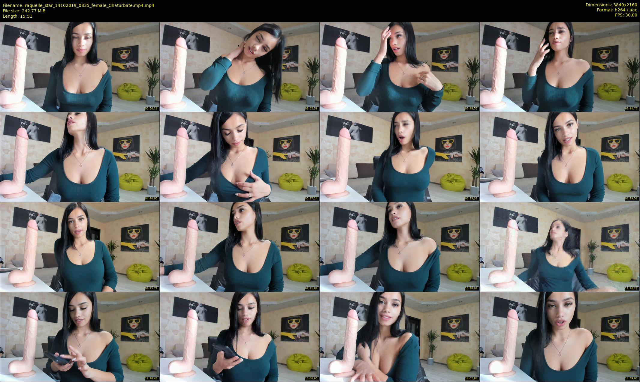 raquelle_star — 16 minute Chaturbate couple cam show recording, 4K, Oct 14, 2019