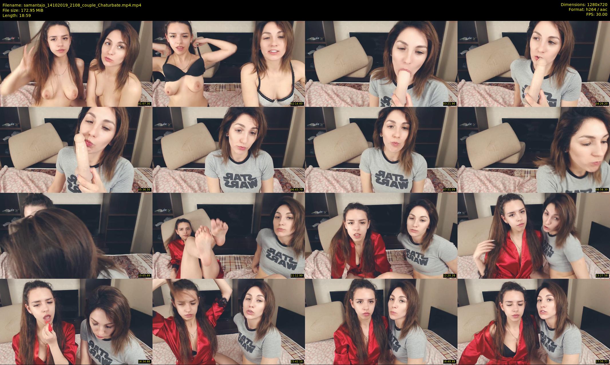 samantajo — 19 minute Chaturbate female cam show recording, 720p, Oct 14, 2019