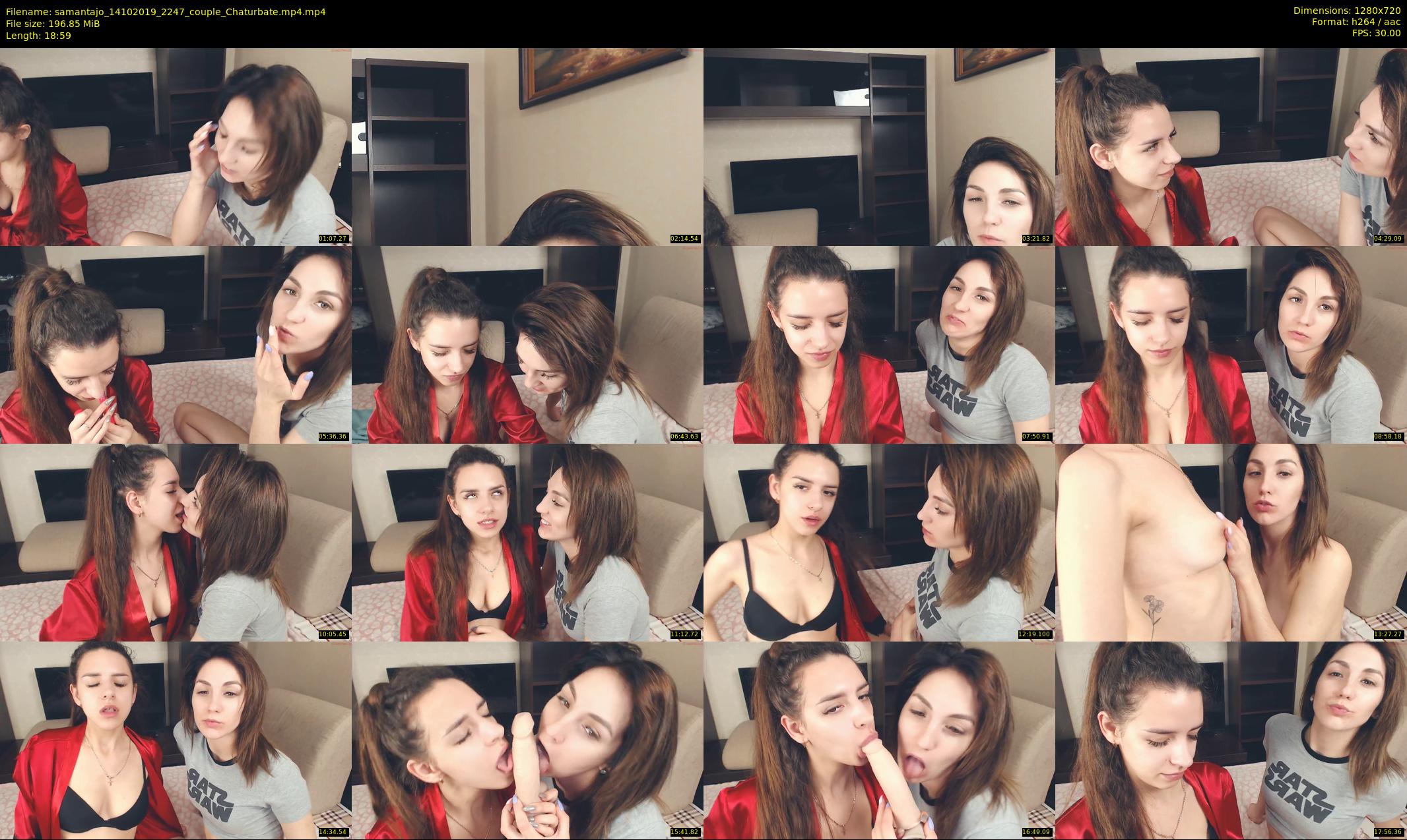 samantajo — 19 minute Chaturbate female cam show recording, 720p, Oct 14, 2019