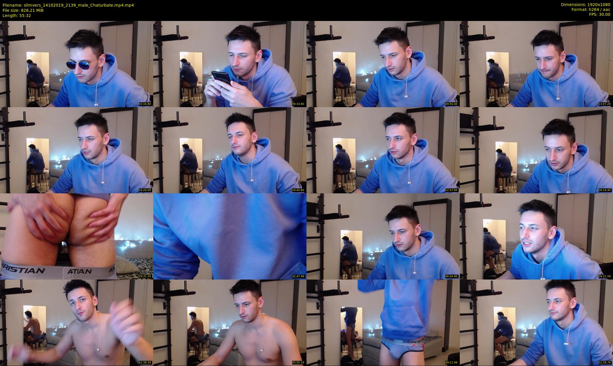 slimvers — 56 minute Chaturbate male cam show recording, 1080p, Oct 14, 2019