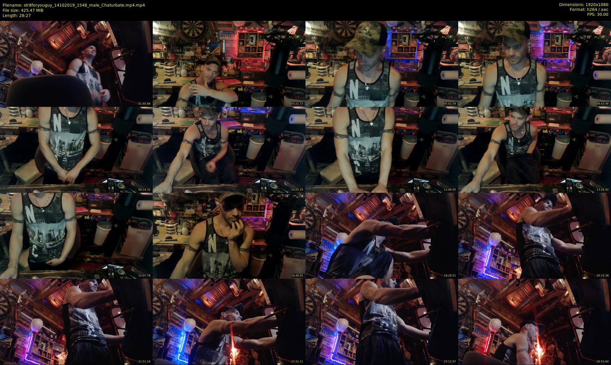 str8foryouguy — 29 minute Chaturbate male cam show recording, 1080p, Oct 14, 2019