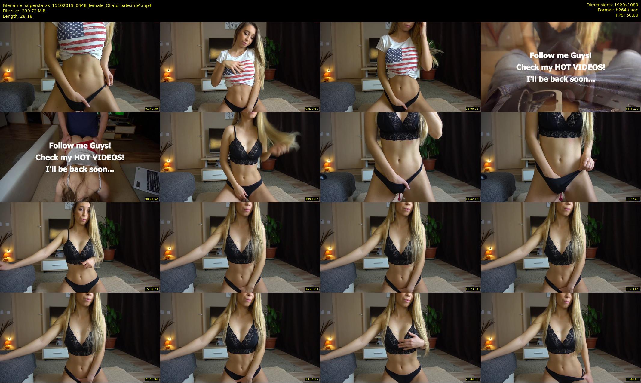 superstarxx — 29 minute Chaturbate female cam show recording, 1080p, Oct 15, 2019