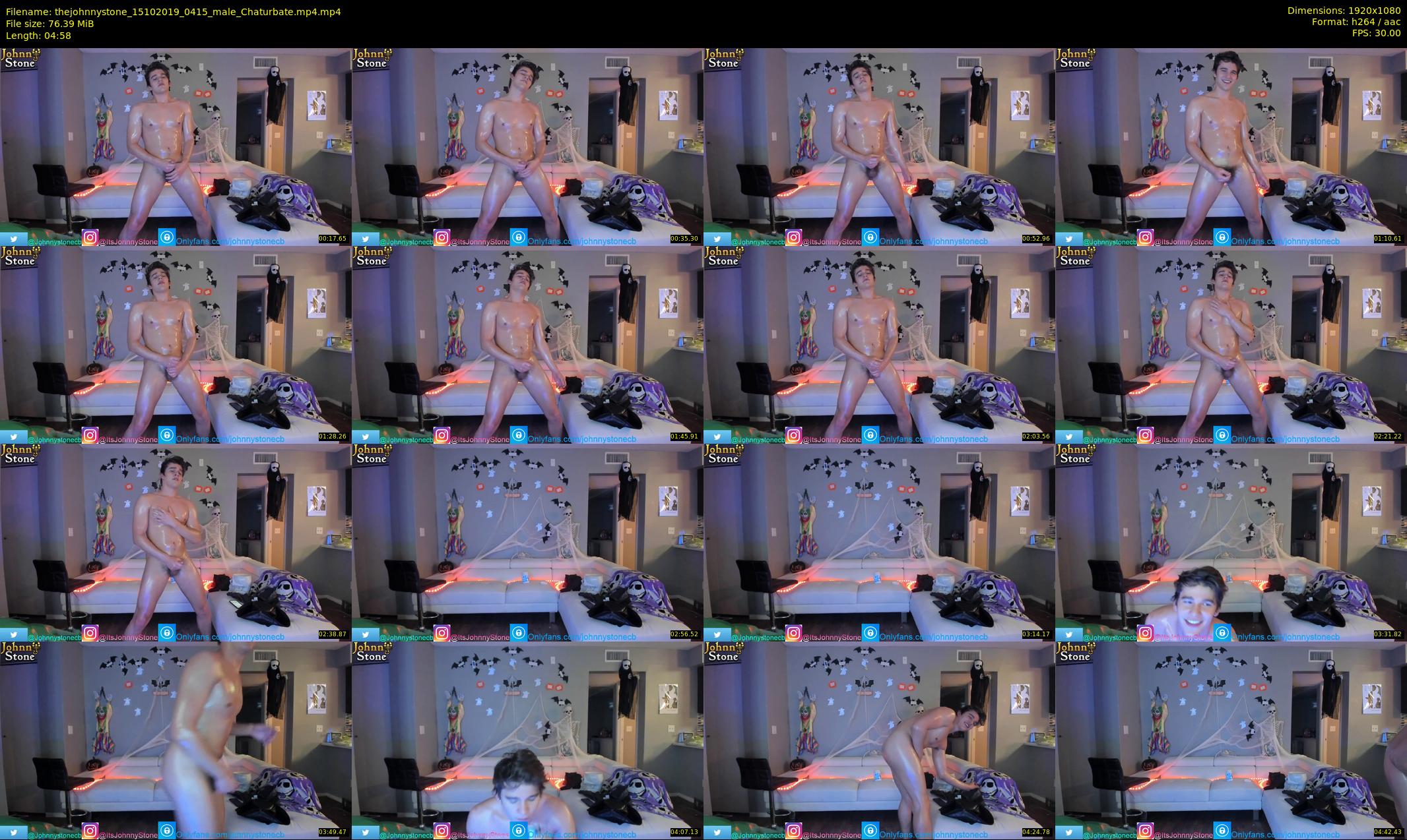 thejohnnystone — 5 minute Chaturbate male cam show recording, 1080p, Oct 15, 2019