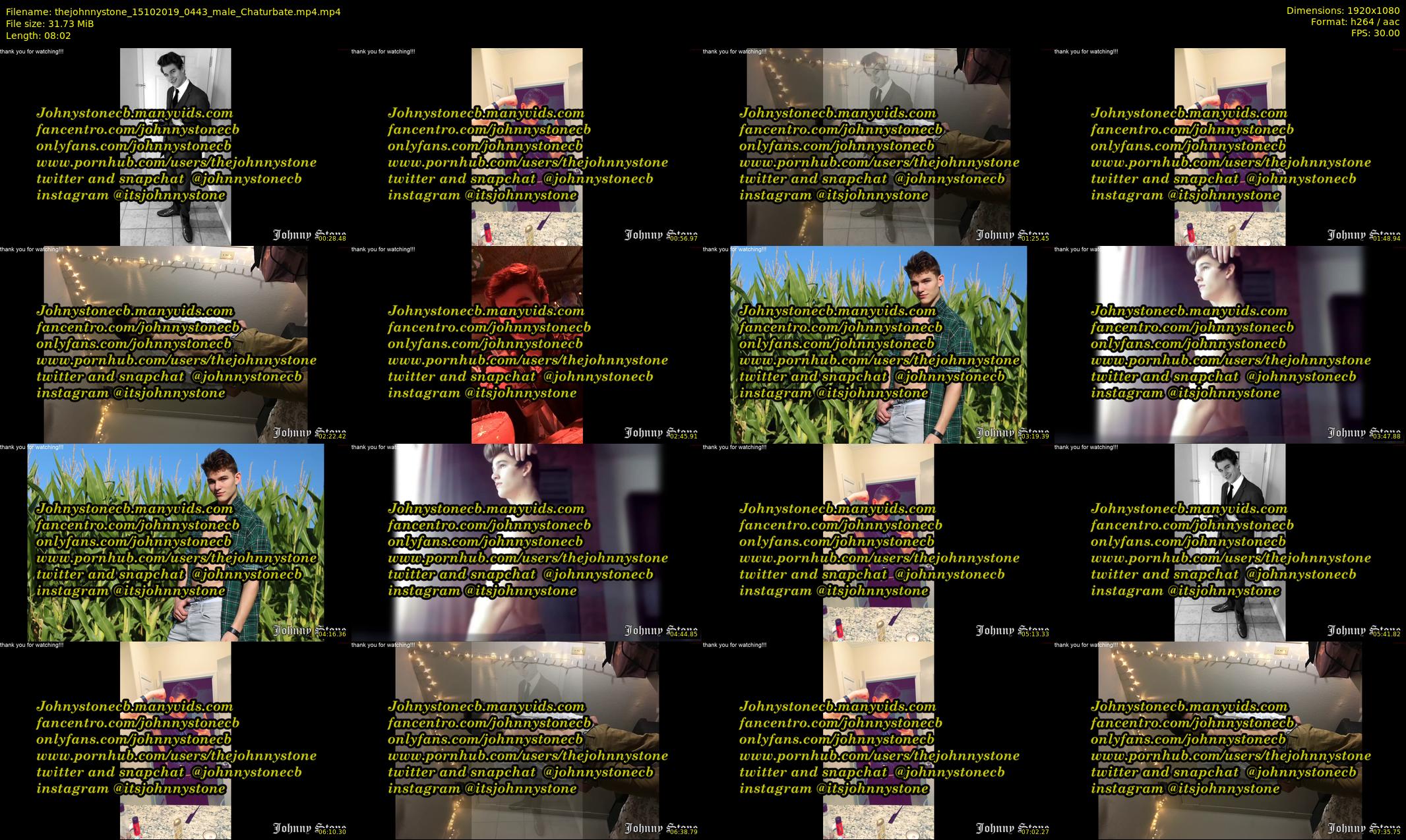thejohnnystone — 9 minute Chaturbate male cam show recording, 1080p, Oct 15, 2019