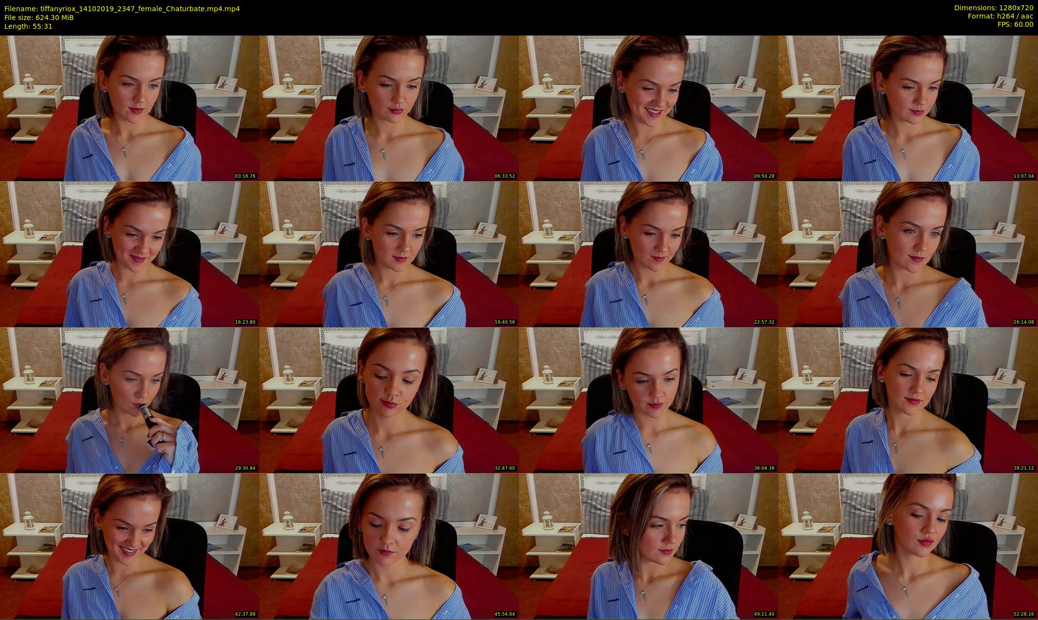 tiffanyriox — 56 minute Chaturbate female cam show recording, 720p, Oct 14, 2019