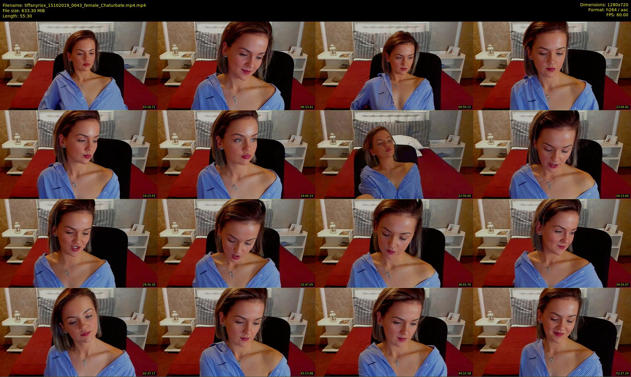tiffanyriox — 56 minute Chaturbate female cam show recording, 720p, Oct 15, 2019