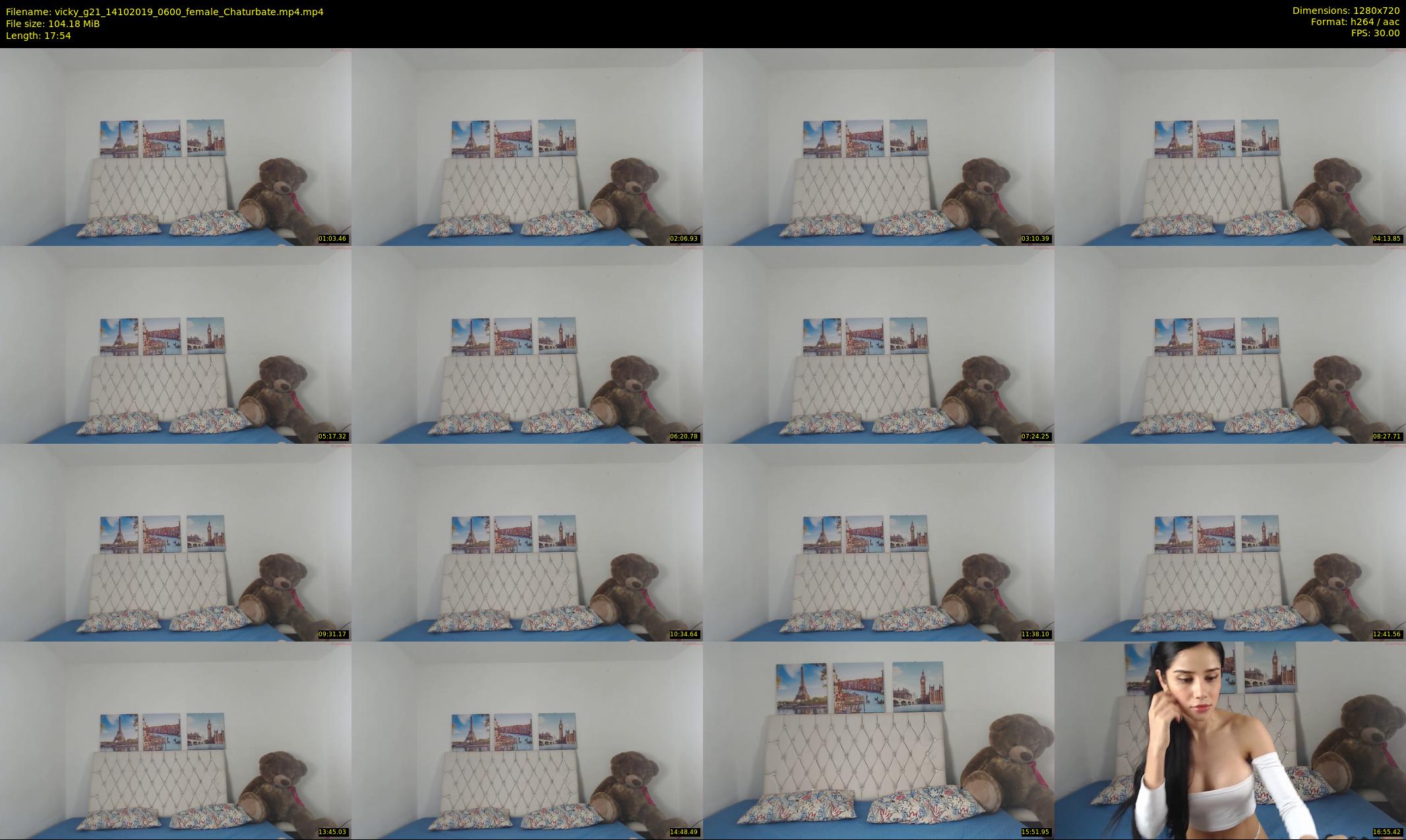 vicky_g21 — 18 minute Chaturbate female cam show recording, 720p, Oct 14, 2019