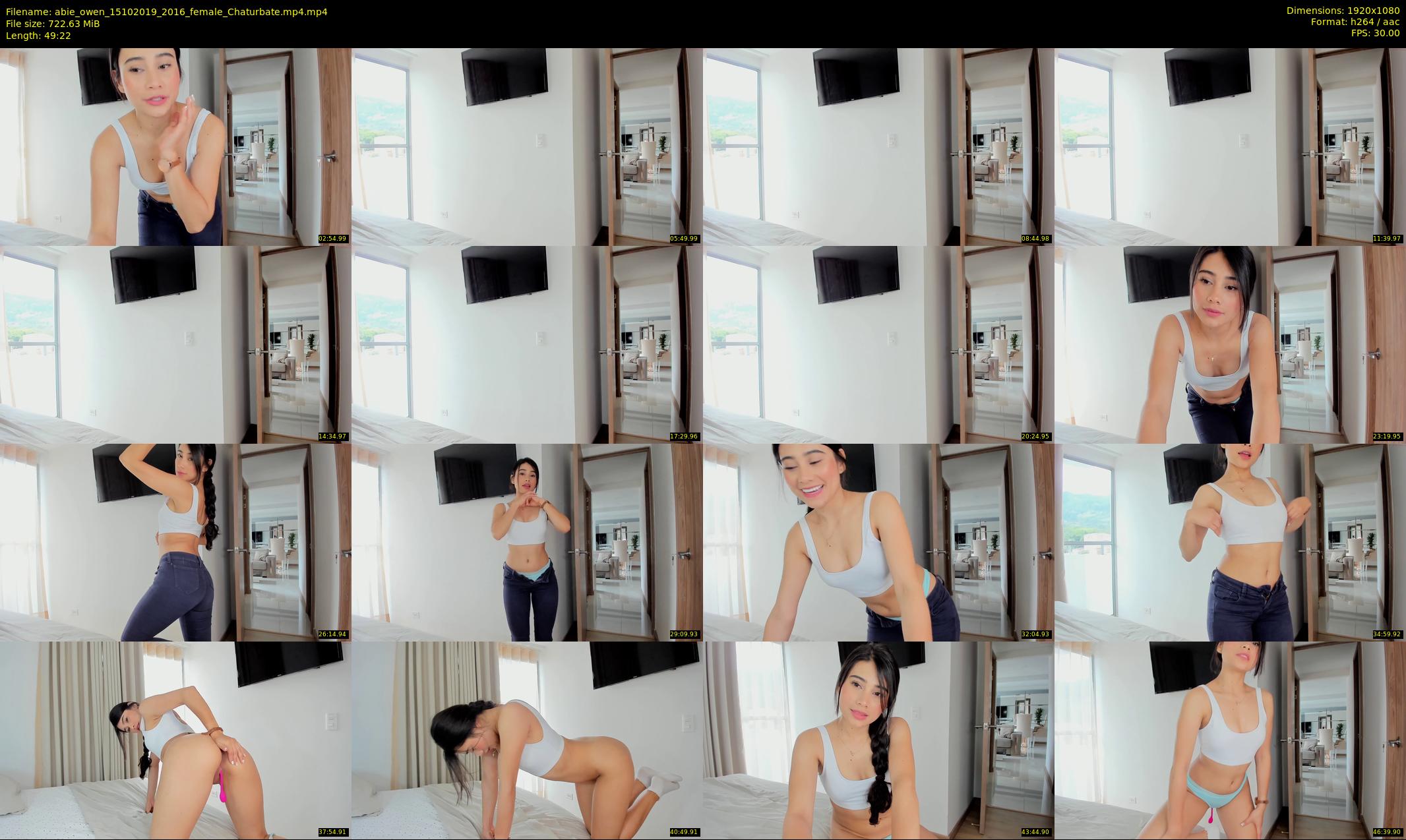 abie_owen — 50 minute Chaturbate female cam show recording, 1080p, Oct 15, 2019