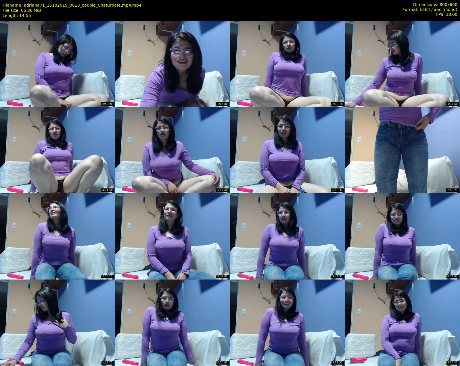 adriana71 — 15 minute Chaturbate couple cam show recording, 480p, Oct 15, 2019