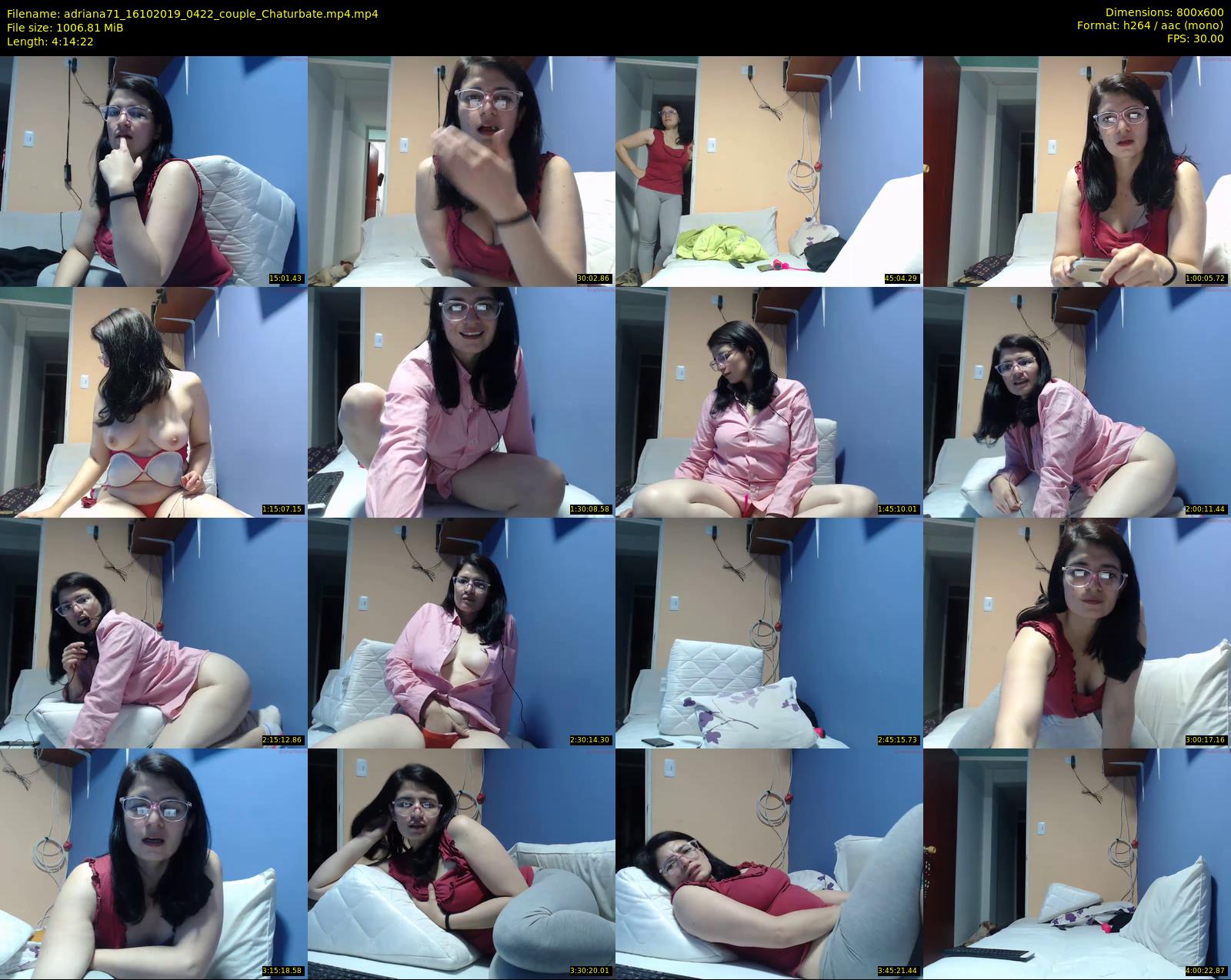 adriana71 — 255 minute Chaturbate couple cam show recording, 480p, Oct 16, 2019