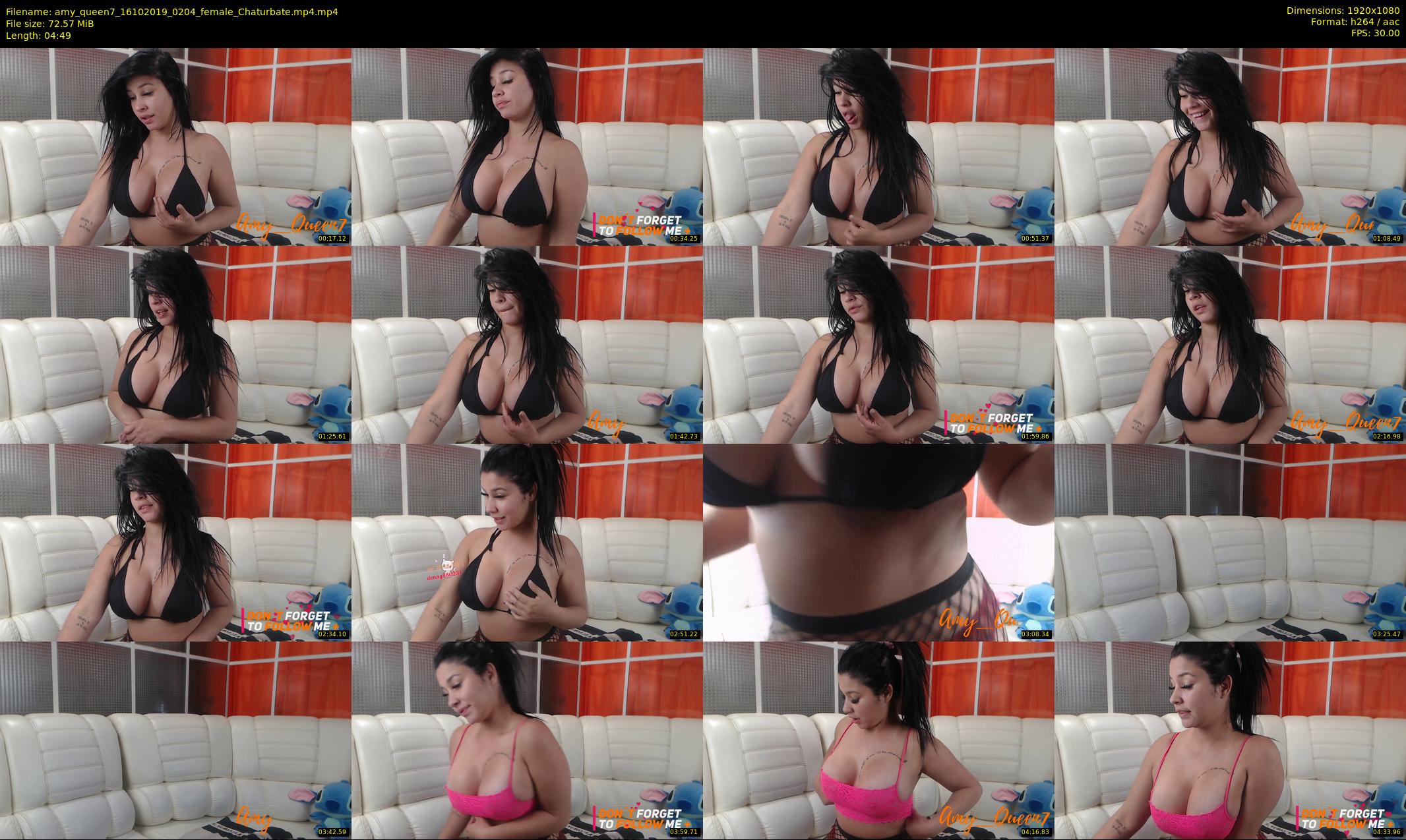 amy_queen7 — 5 minute Chaturbate female cam show recording, 1080p, Oct 16, 2019