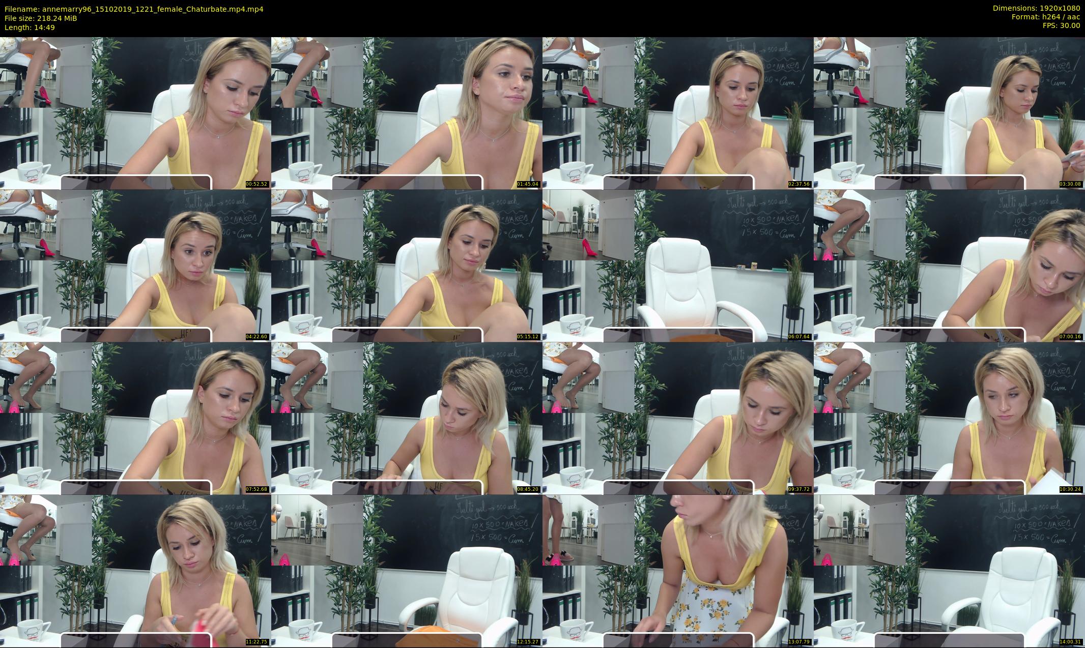annemarry96 — 15 minute Chaturbate female cam show recording, 1080p, Oct 15, 2019