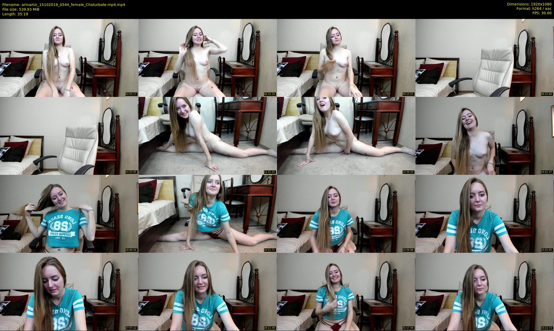 arinamir — 36 minute Chaturbate female cam show recording, 1080p, Oct 15, 2019