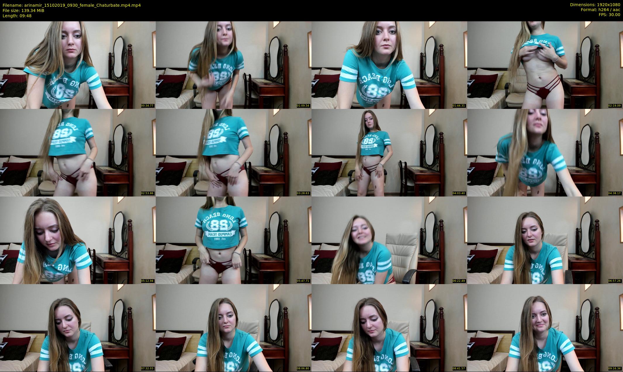 arinamir — 10 minute Chaturbate female cam show recording, 1080p, Oct 15, 2019