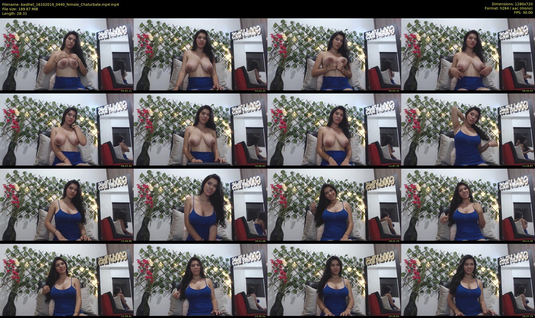 basthet — 29 minute Chaturbate female cam show recording, 720p, Oct 16, 2019