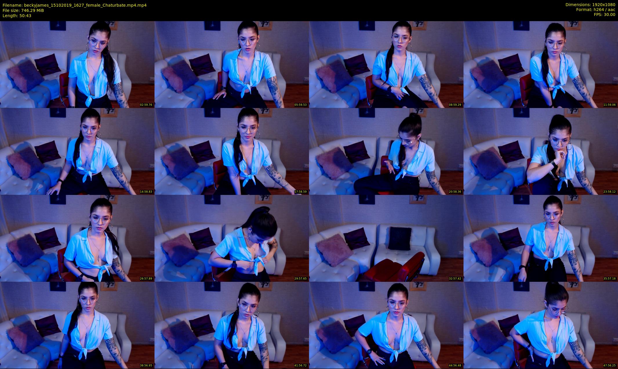 beckyjames — 51 minute Chaturbate female cam show recording, 1080p, Oct 15, 2019