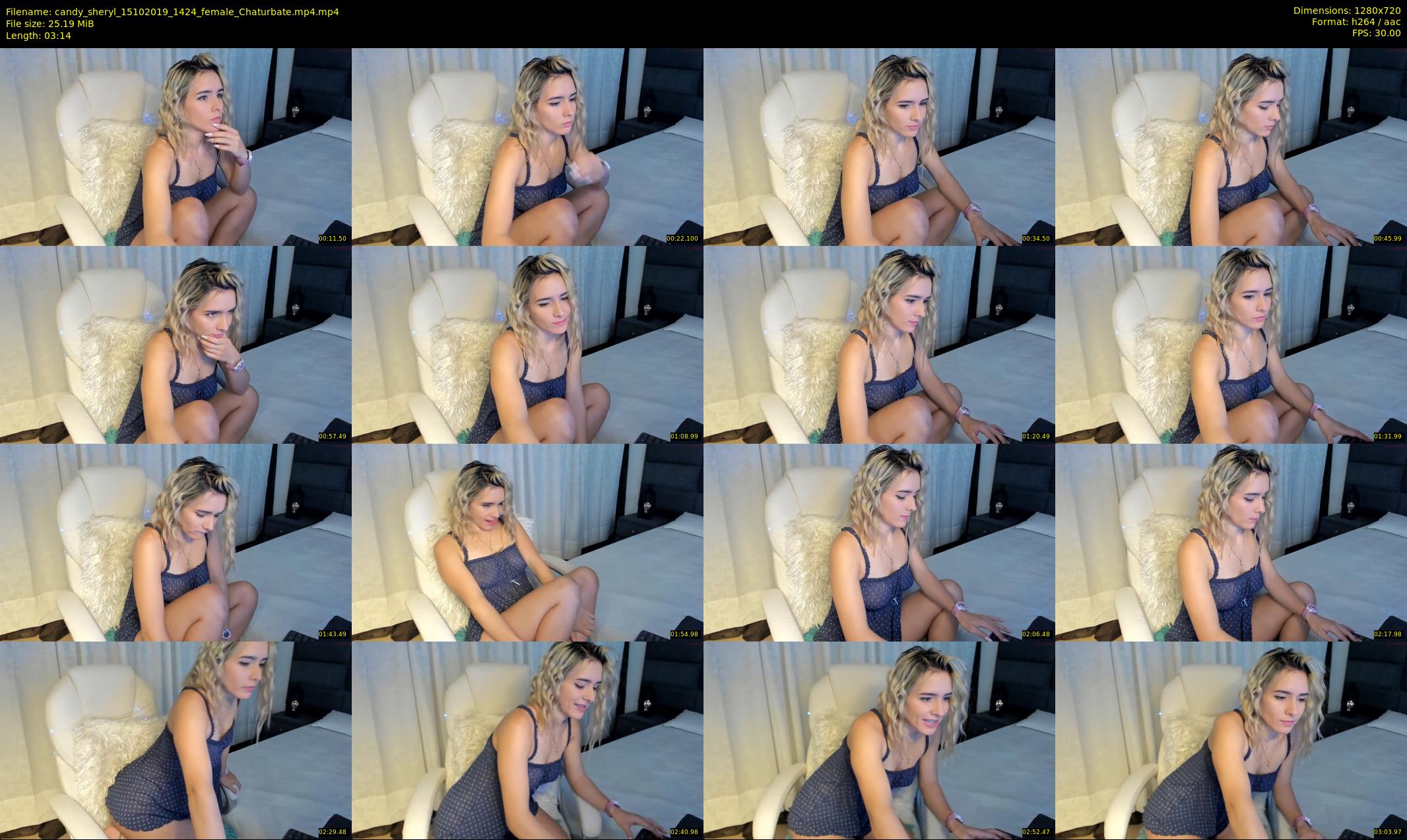candy_sheryl — 4 minute Chaturbate female cam show recording, 720p, Oct 15, 2019